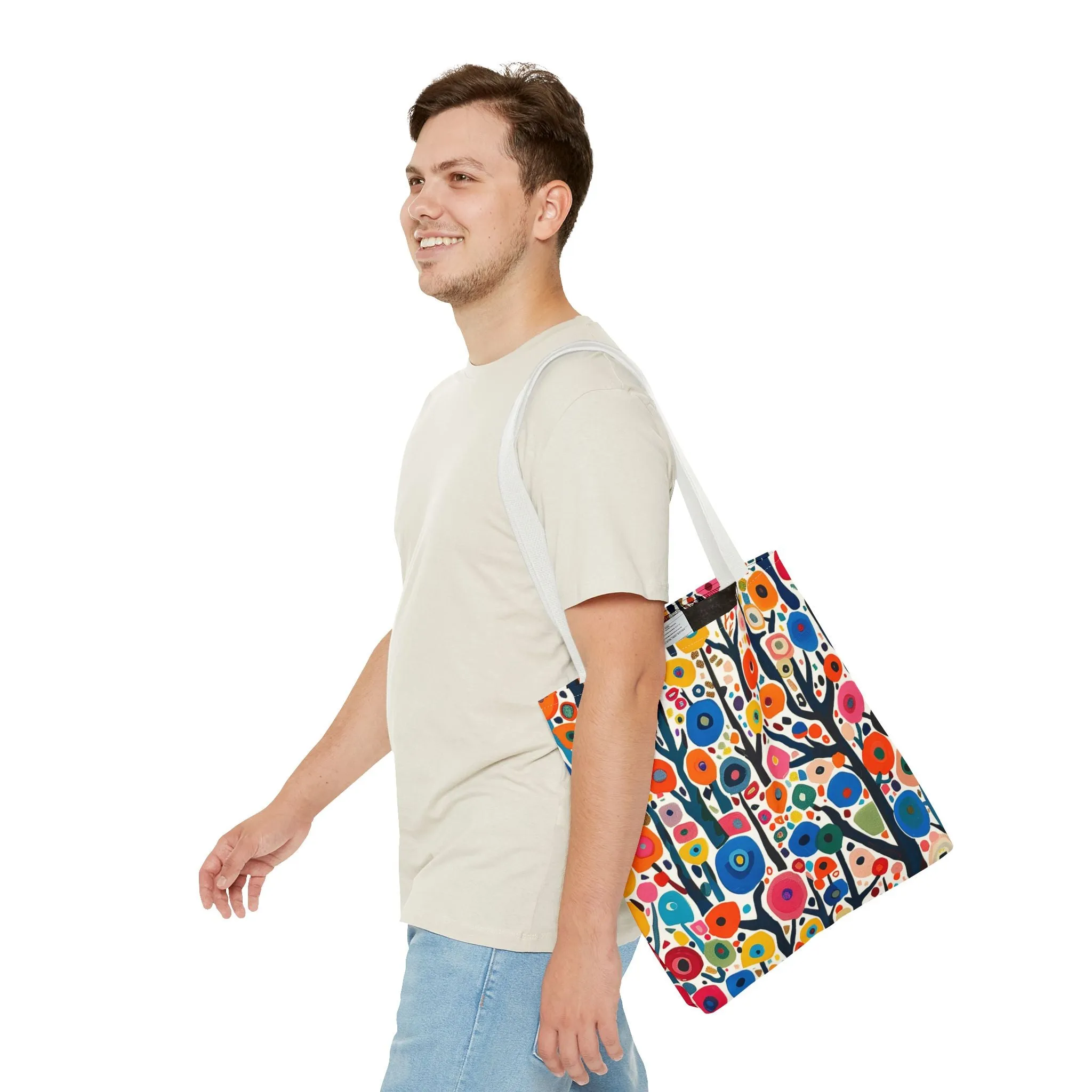 Poppy Forest Tote Bag - Step into a Colorful Wonderland! Available in 3 sizes.