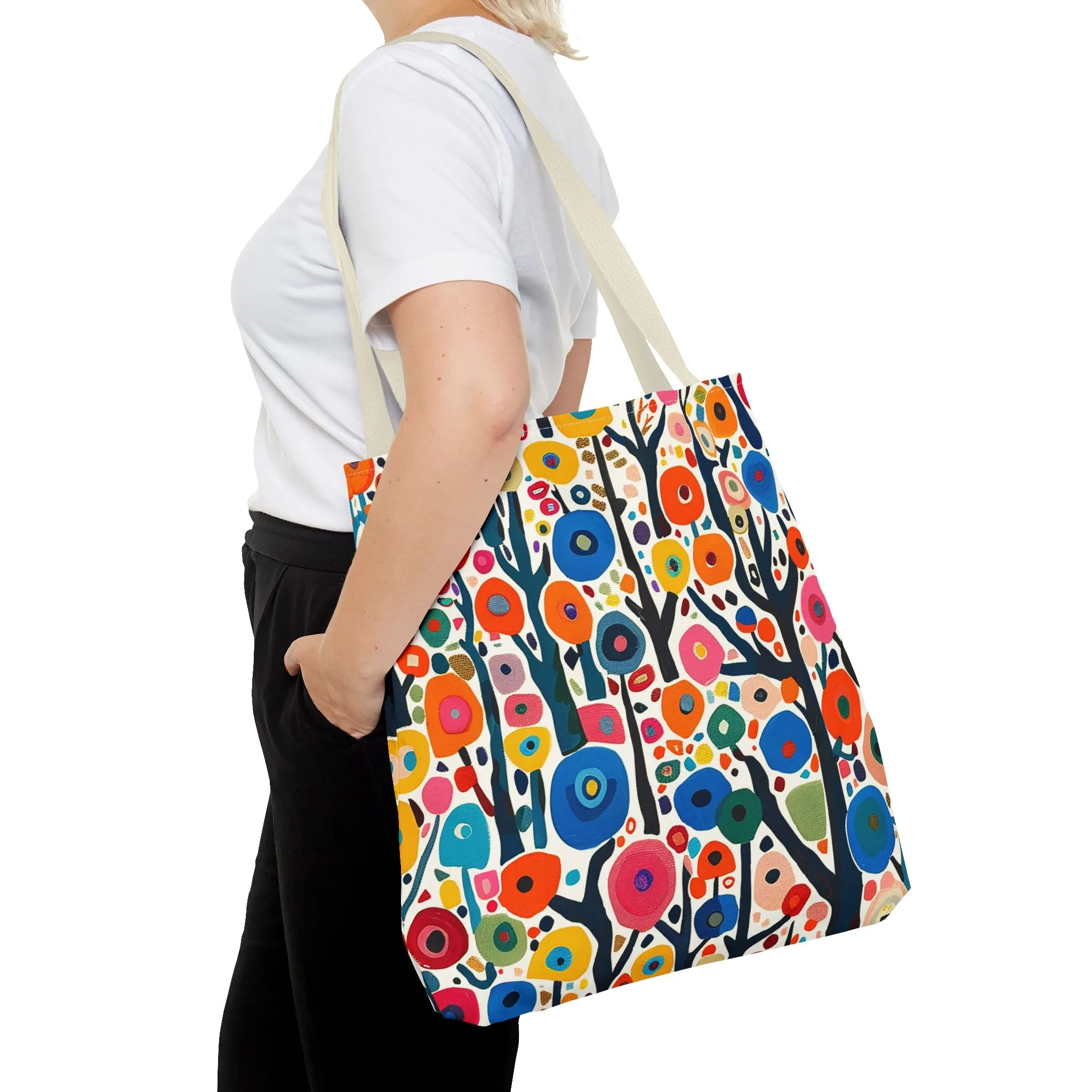 Poppy Forest Tote Bag - Step into a Colorful Wonderland! Available in 3 sizes.