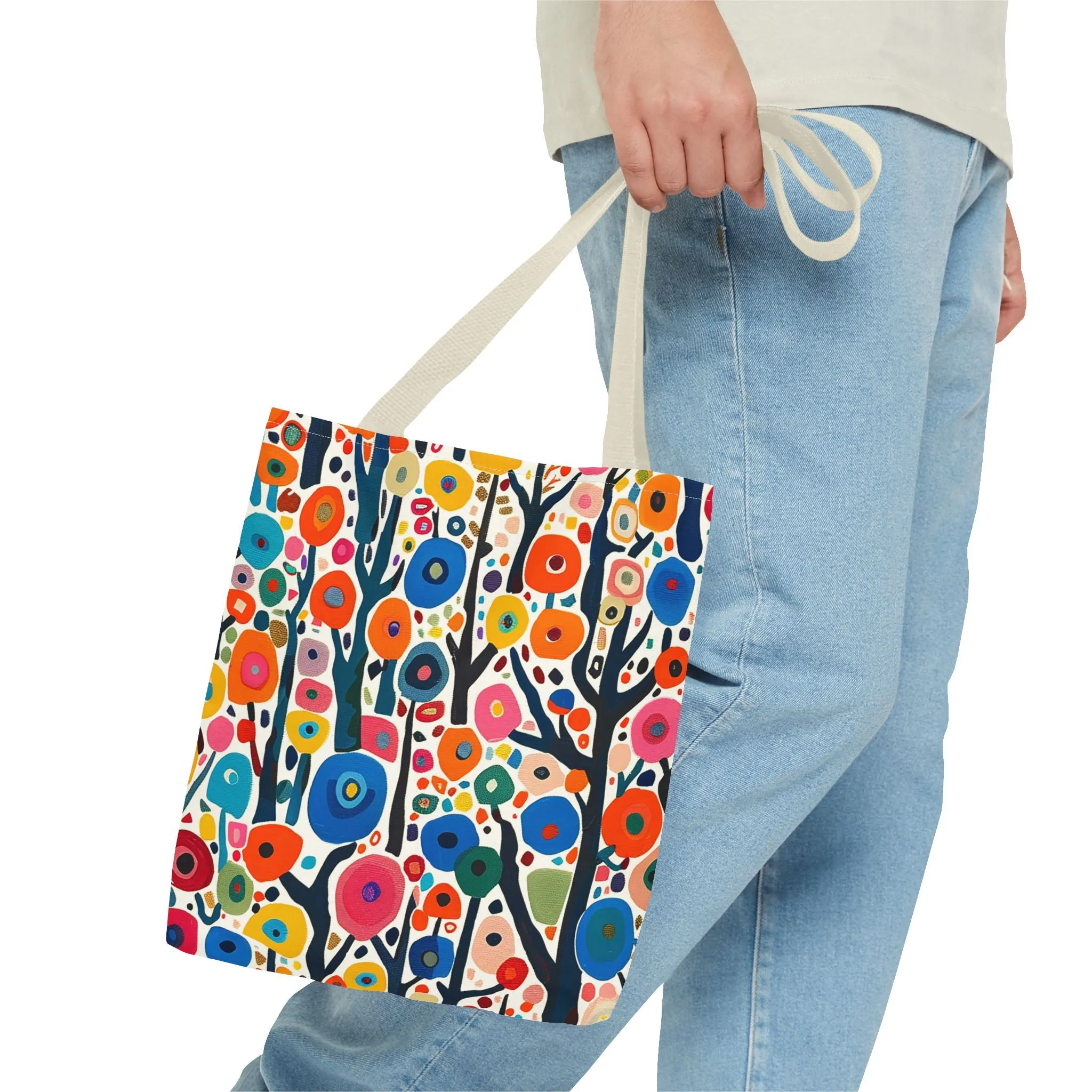 Poppy Forest Tote Bag - Step into a Colorful Wonderland! Available in 3 sizes.