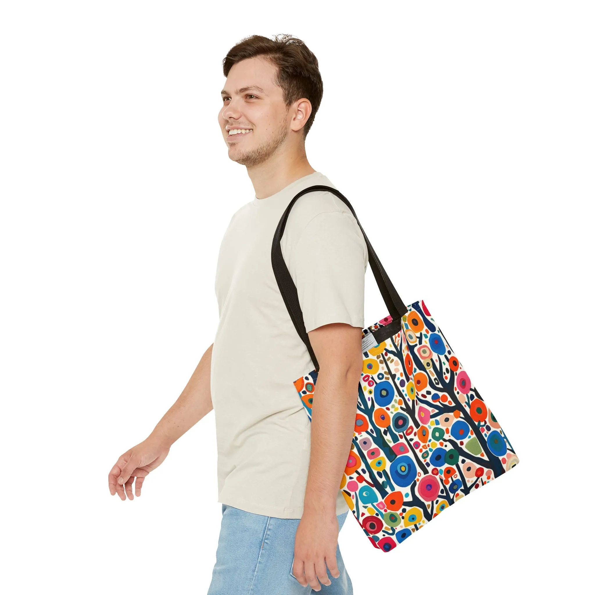 Poppy Forest Tote Bag - Step into a Colorful Wonderland! Available in 3 sizes.