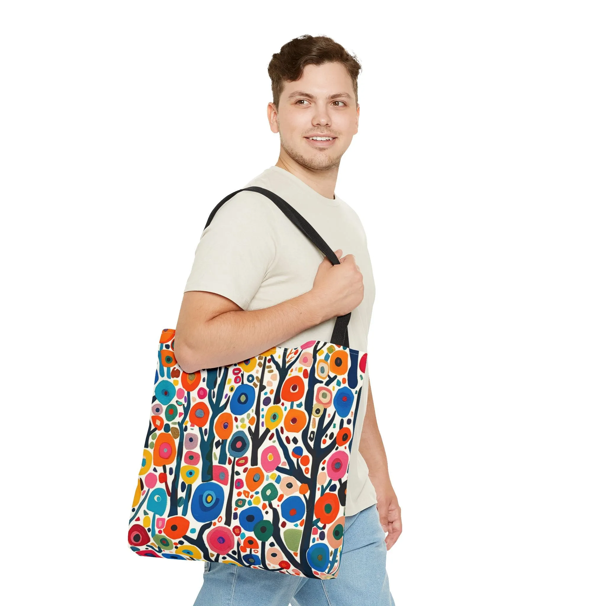 Poppy Forest Tote Bag - Step into a Colorful Wonderland! Available in 3 sizes.