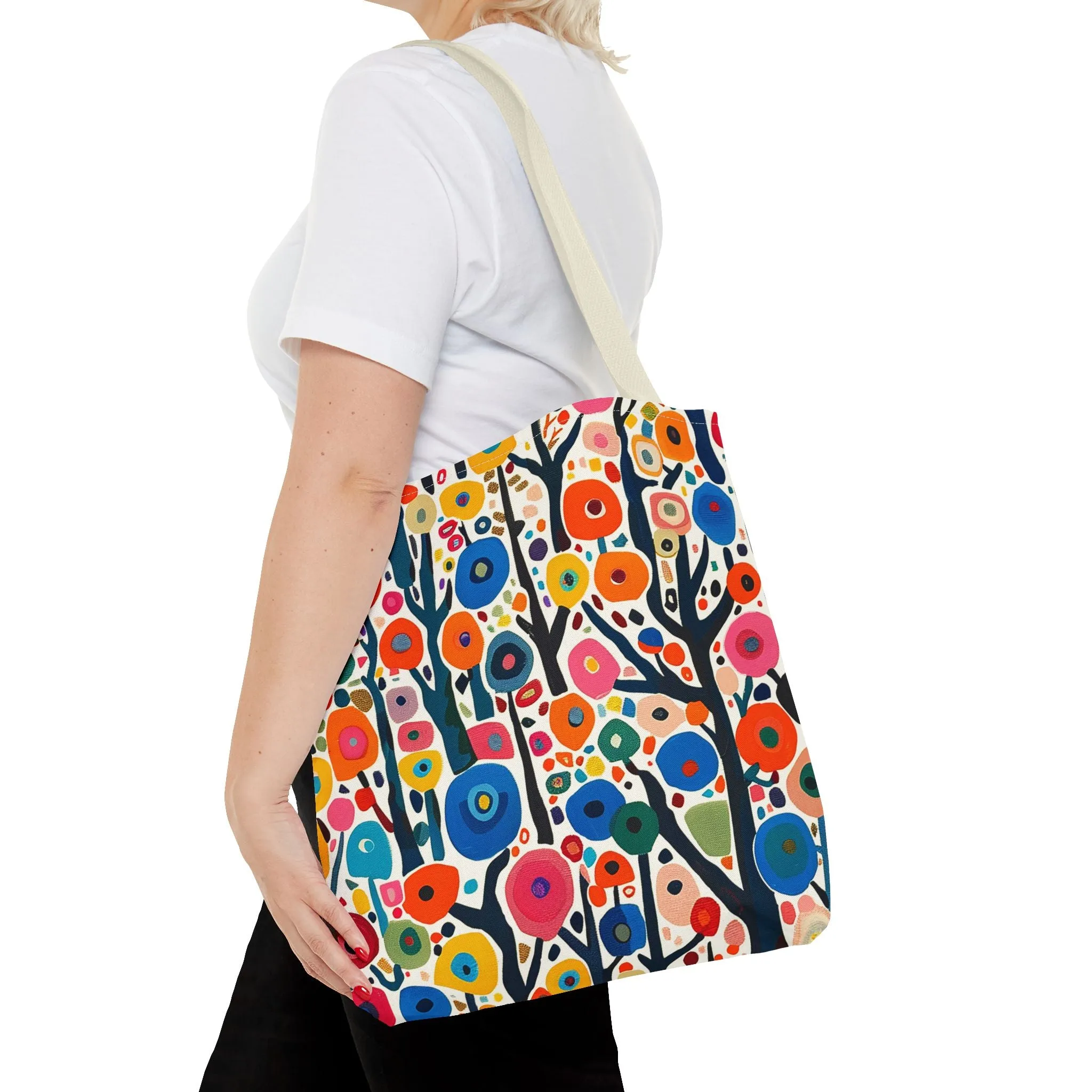 Poppy Forest Tote Bag - Step into a Colorful Wonderland! Available in 3 sizes.