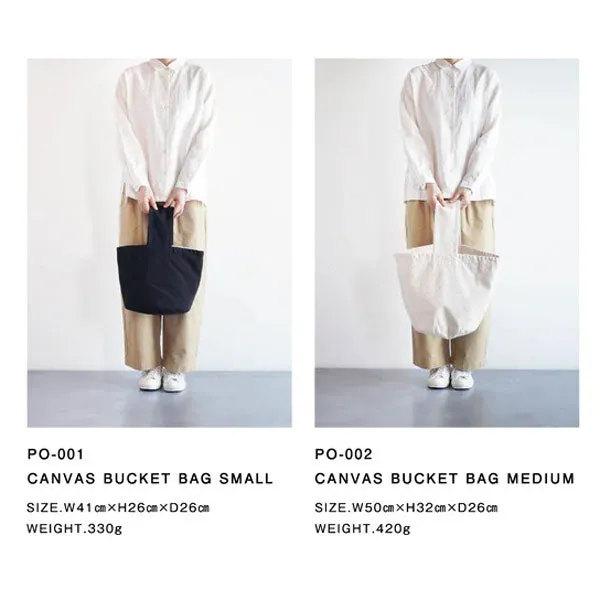 pouto | ポウト　CANVAS BUCKET BAG SMALL