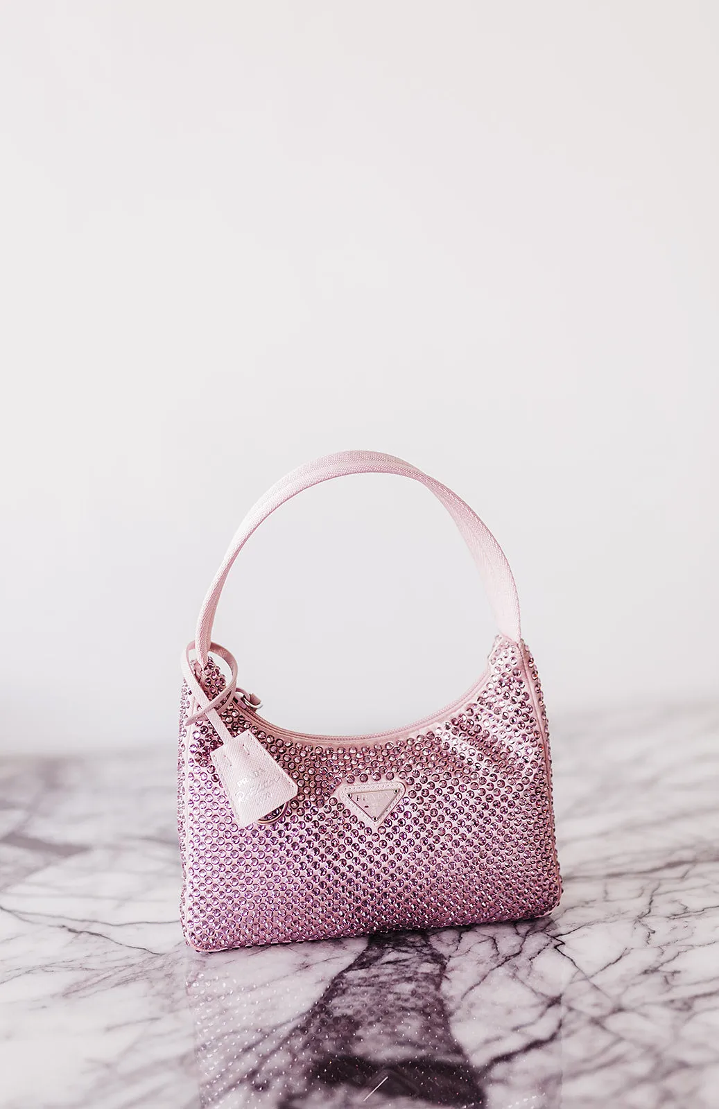 Prada Satin Mini-Bag with Crystals