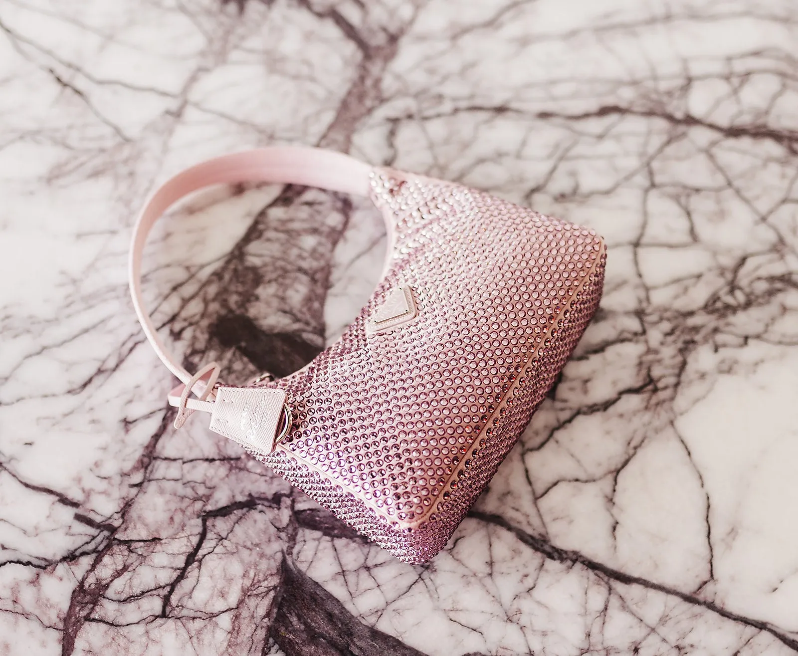 Prada Satin Mini-Bag with Crystals