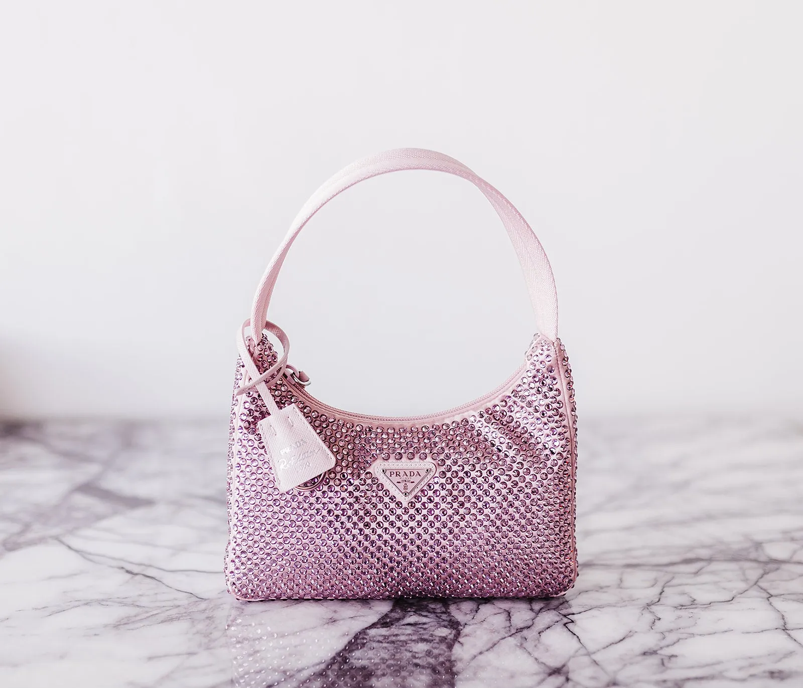 Prada Satin Mini-Bag with Crystals
