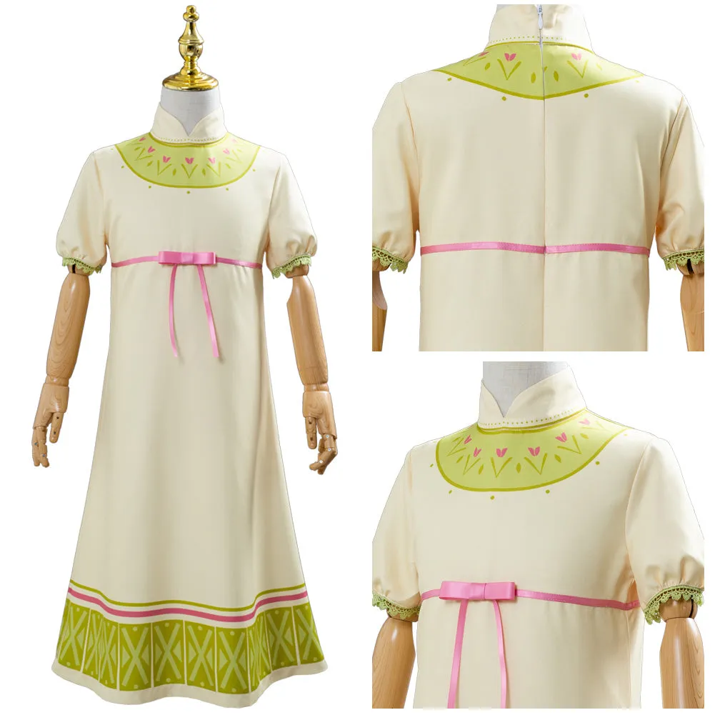 Princess Anna Frozen 2 Girls Fancy Dress Kids Cosplay Costume