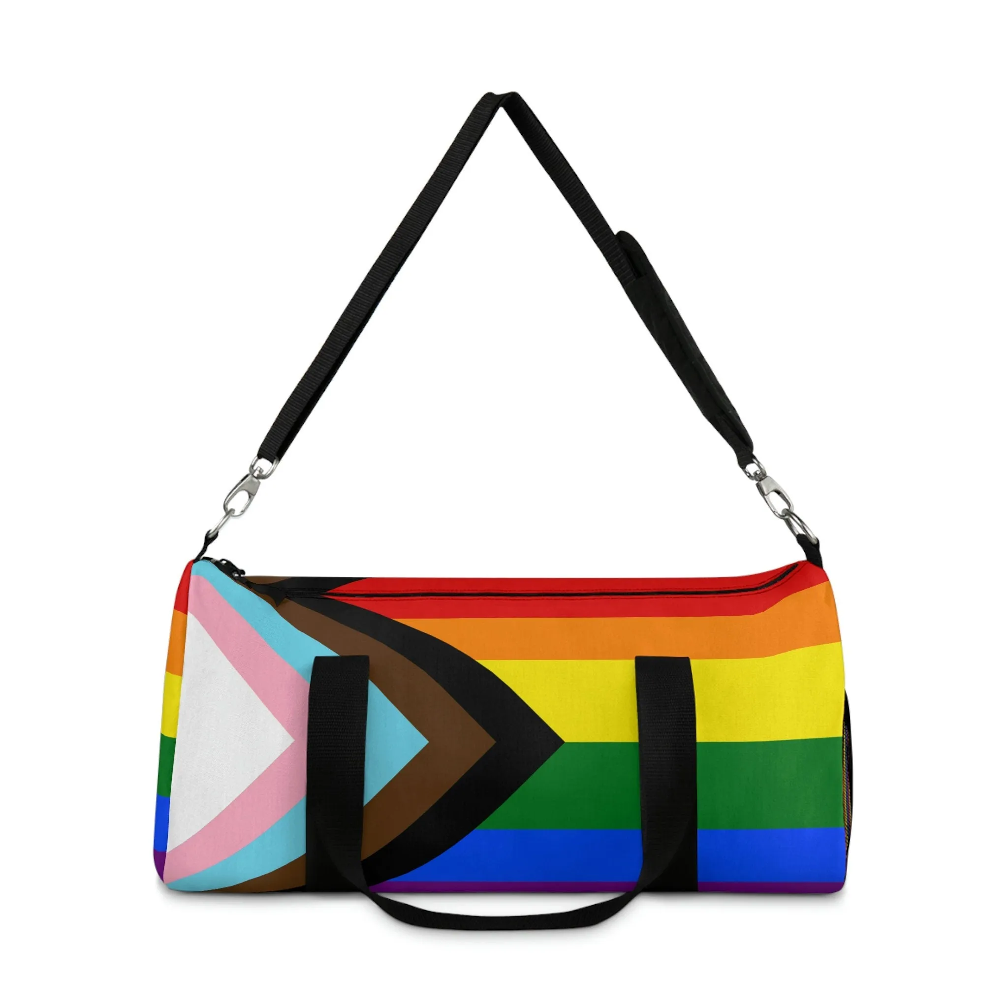 Progress Pride Rainbow Flag LGBTQ   pride Duffel Bag