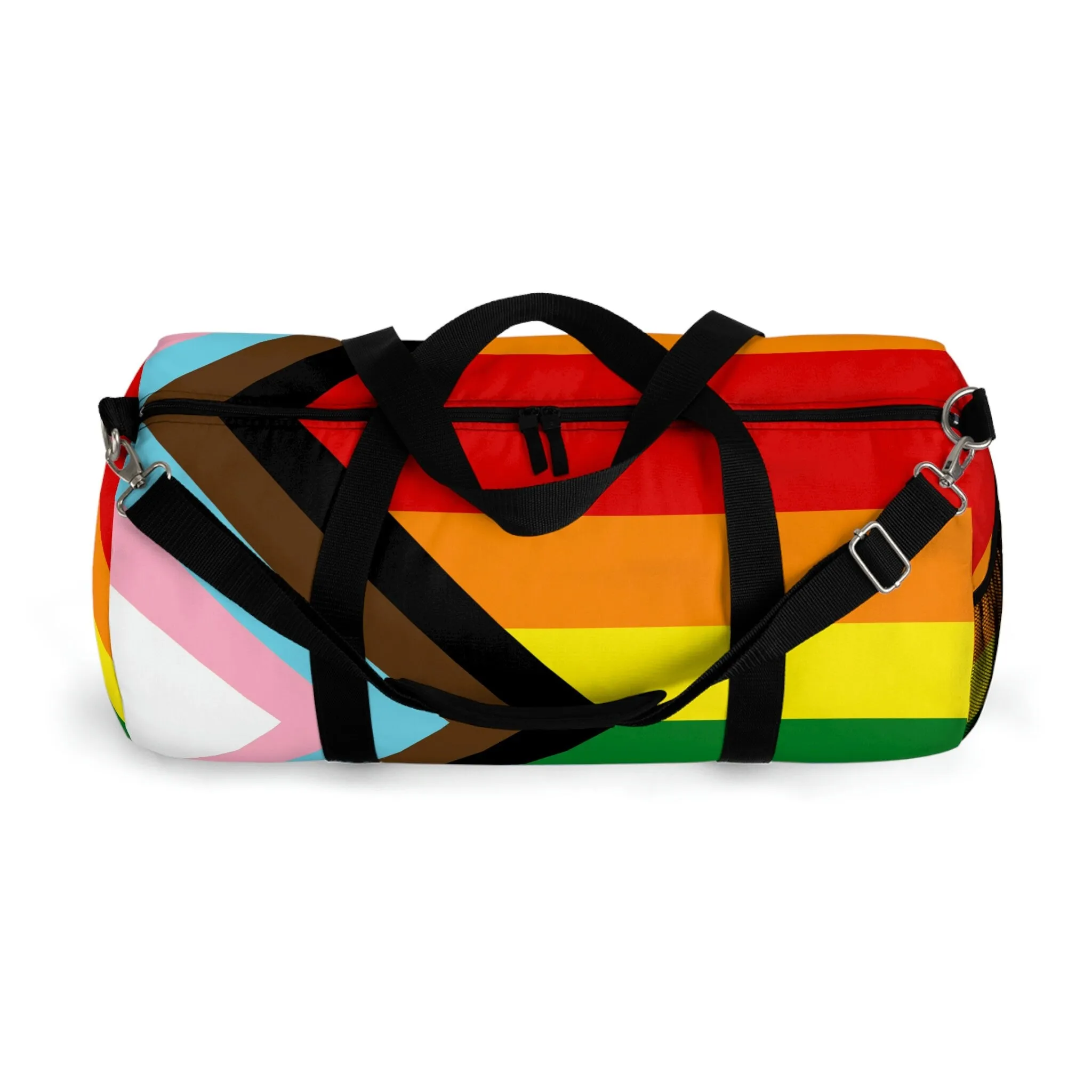 Progress Pride Rainbow Flag LGBTQ   pride Duffel Bag