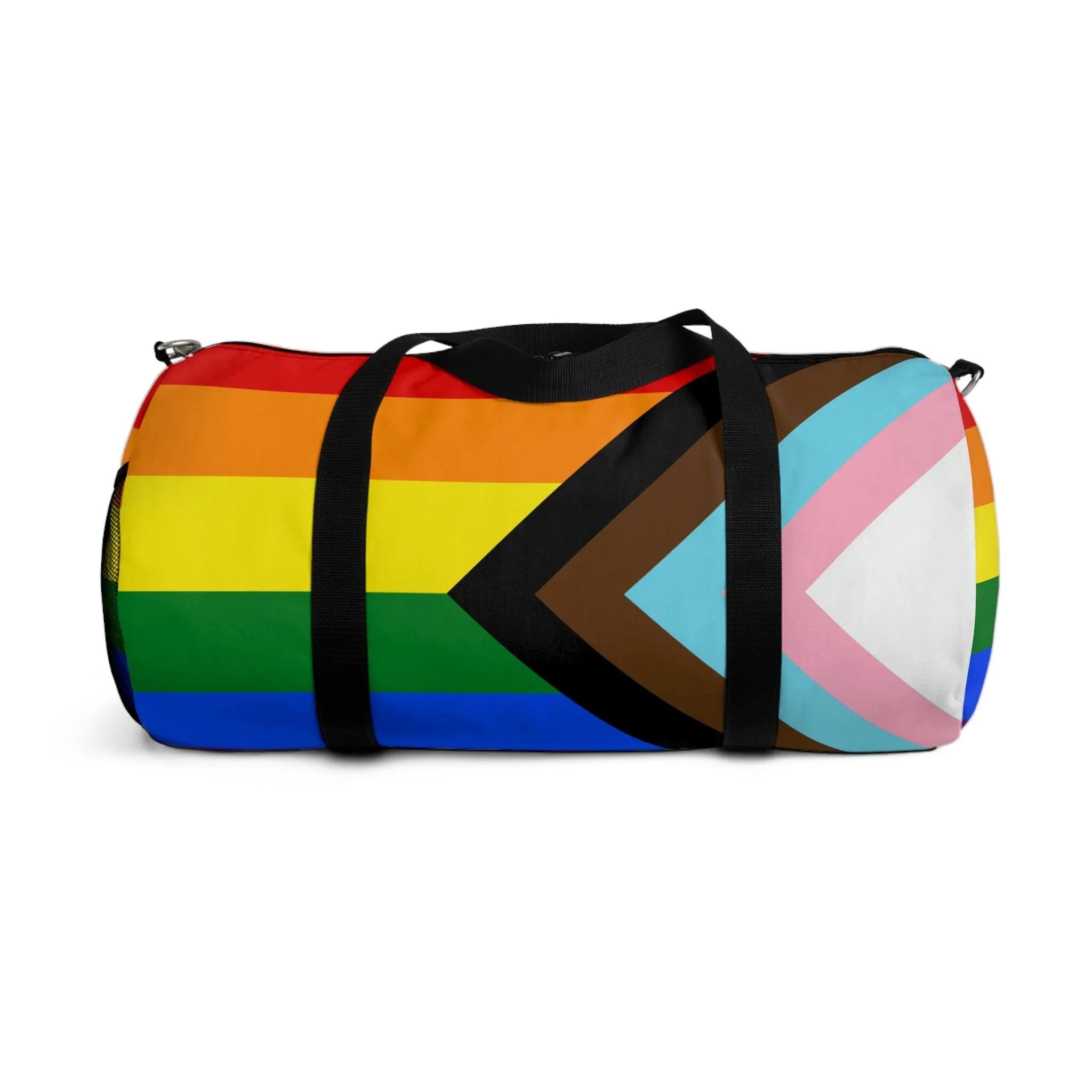 Progress Pride Rainbow Flag LGBTQ   pride Duffel Bag