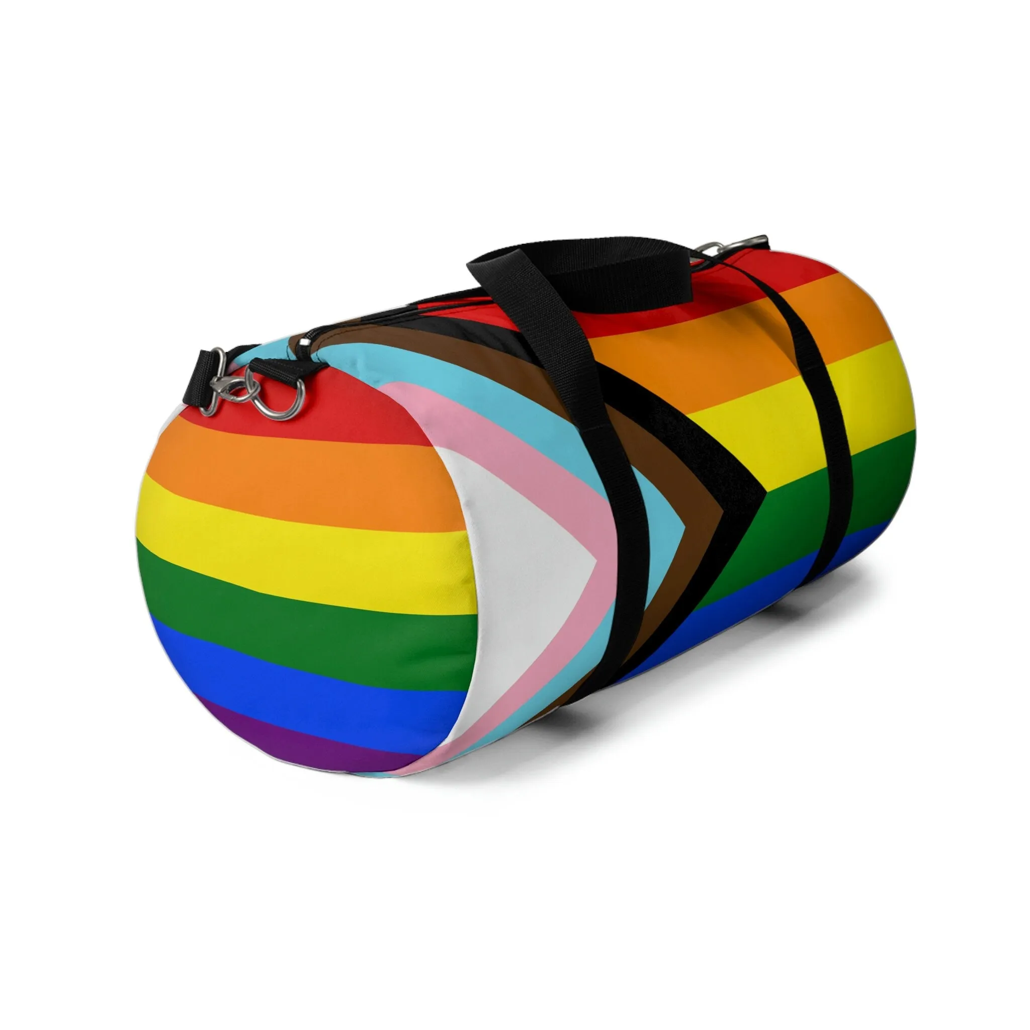 Progress Pride Rainbow Flag LGBTQ   pride Duffel Bag