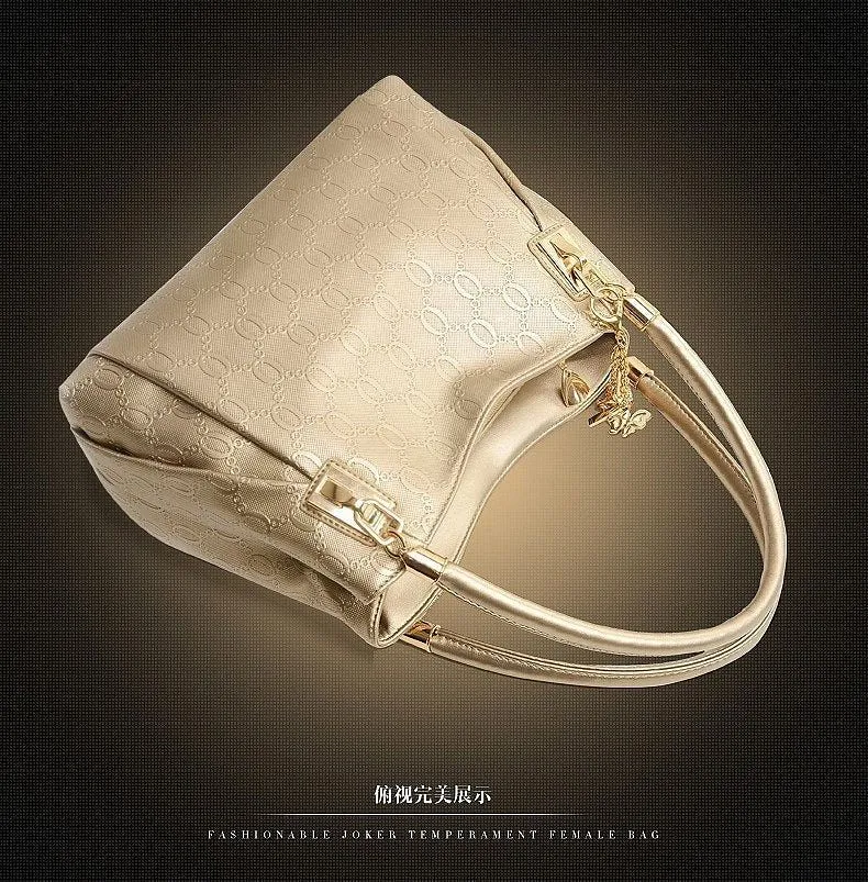 PU Handbag Messenger Bag Purse 3 Sets