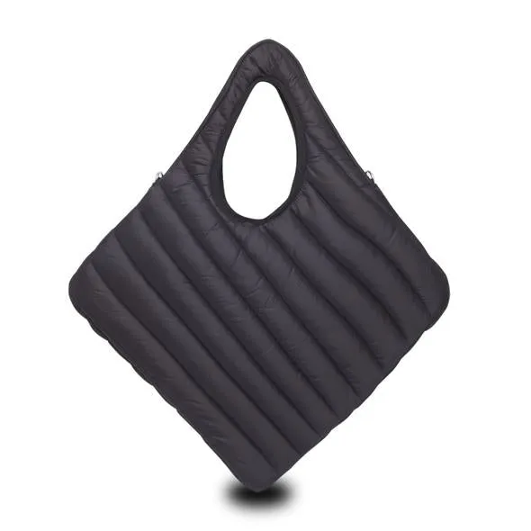 Puffer Diagonal Tote Bag with Girl Figures - MODIGLIANI - Reversible