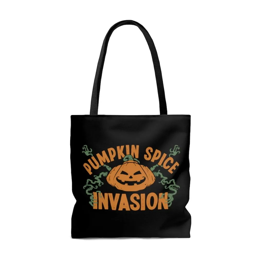 Pumpkin Spice Invasion Tote Bag