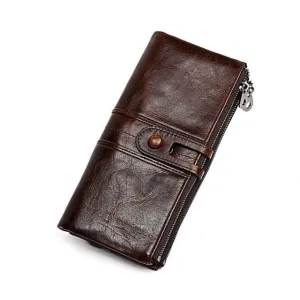 Purses Long Zipper Genuine Leather Ladies Clutch Bags