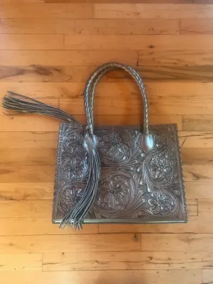 Que Chula Collection Marcos Tooled Tote