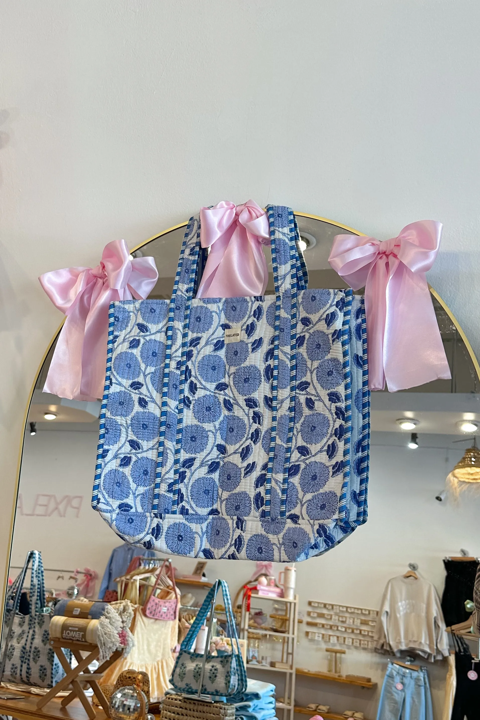 Quilted Reversible Tote Bag By Pixelated