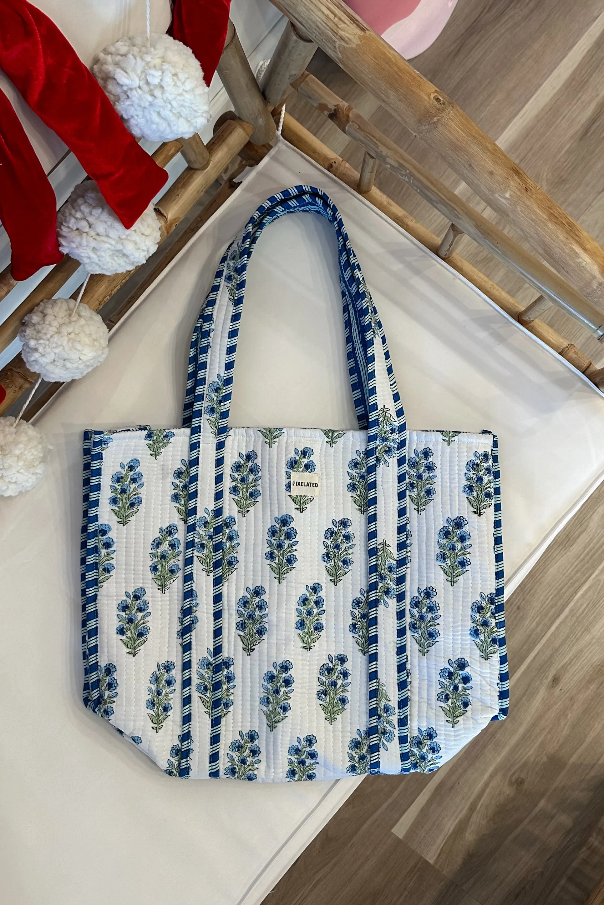Quilted Reversible Tote Bag By Pixelated