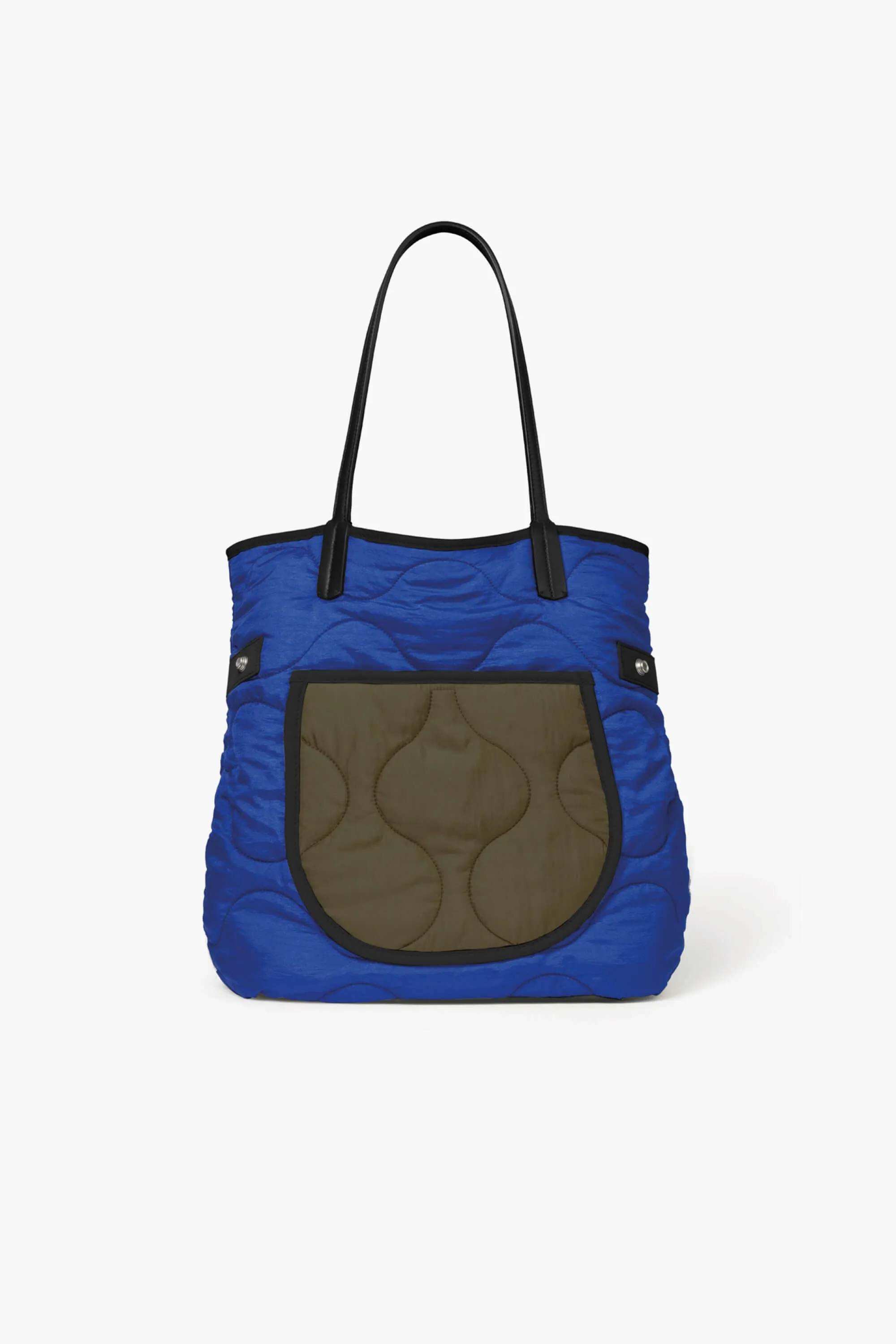 Quilted Signature Tote - Midnight / Cobalt