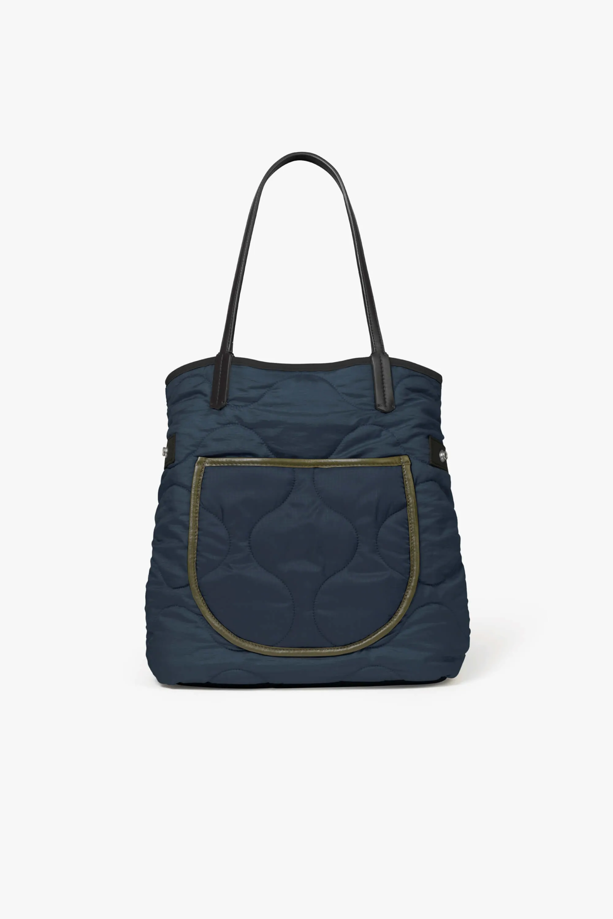 Quilted Signature Tote - Midnight / Cobalt