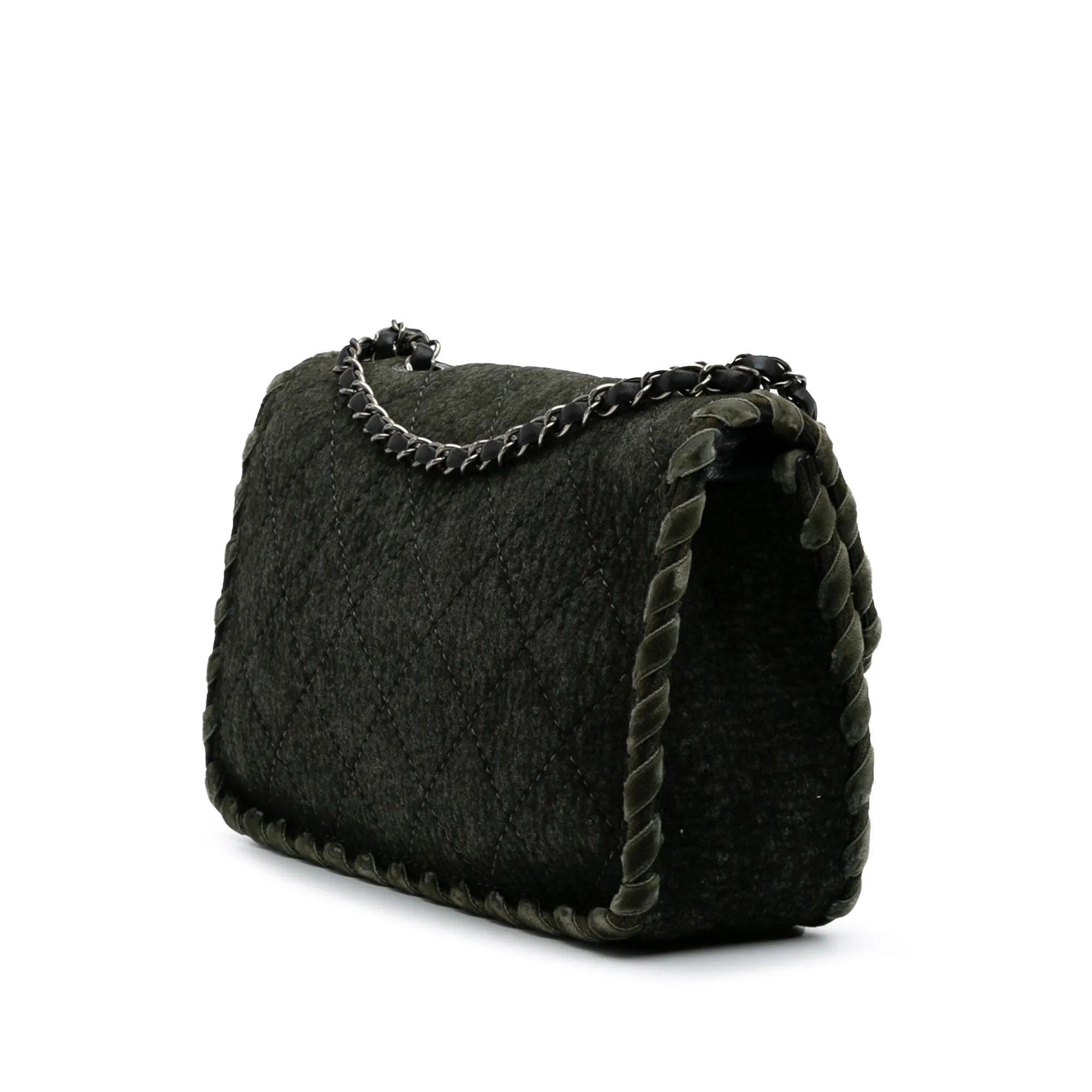 Quilted Wool Felt Whipstitch Fancy Flap