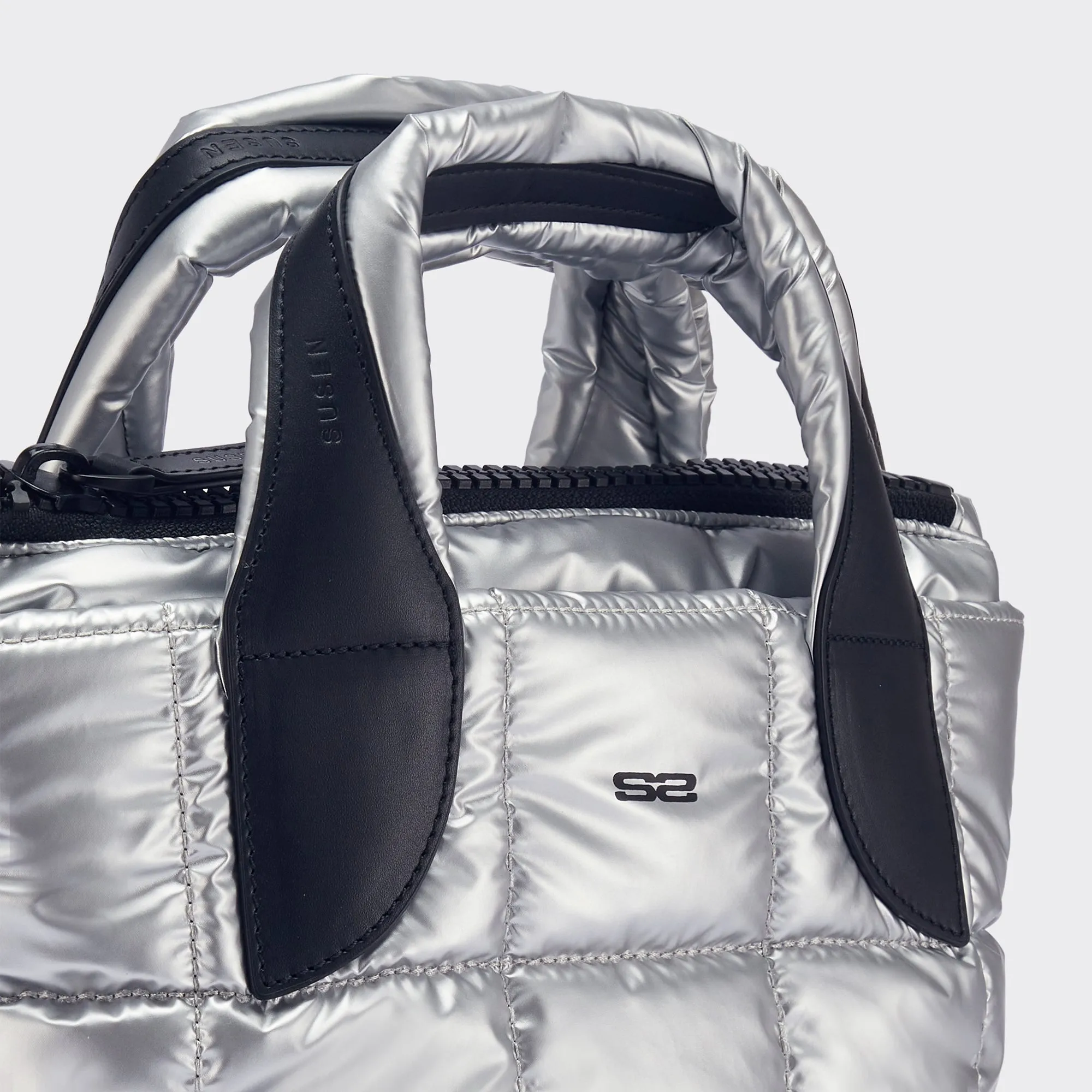 Raphael Small Size Tote - silvery