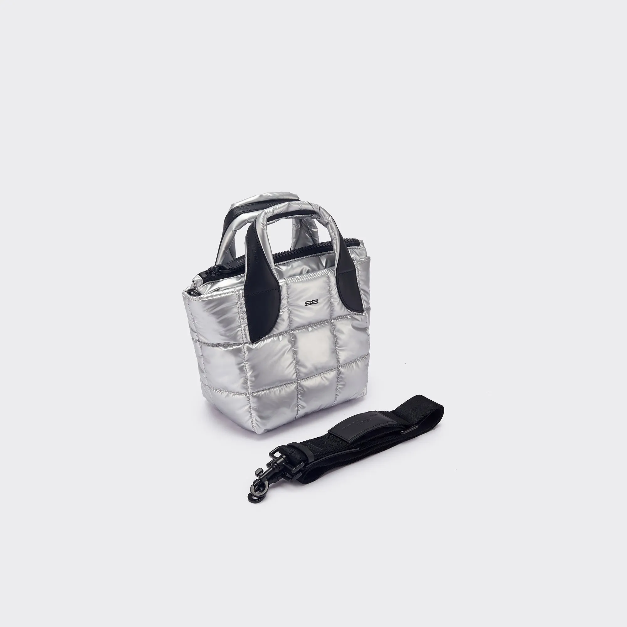 Raphael Small Size Tote - silvery