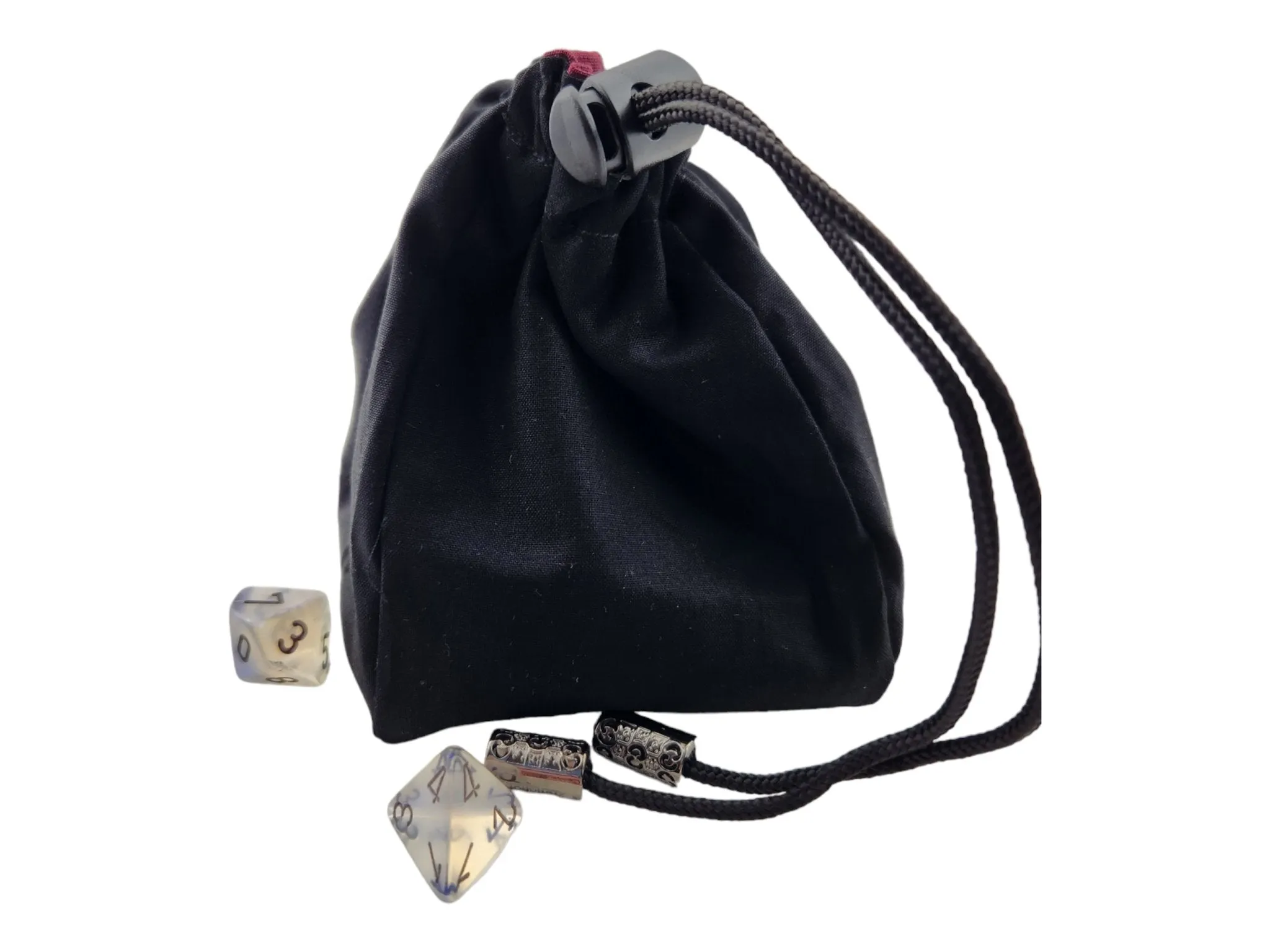 Raven, skull and moon dice bag