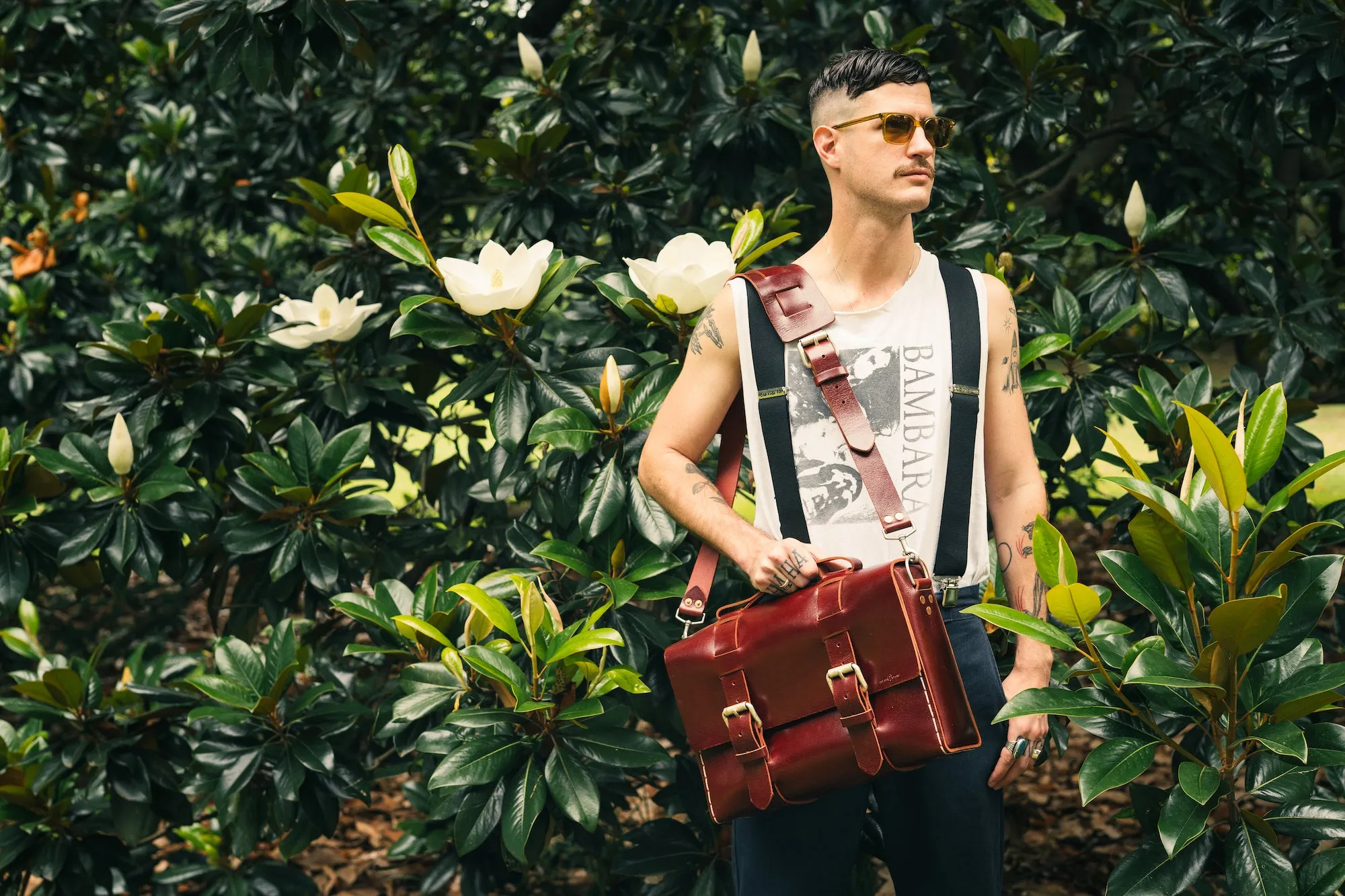 READY TO SHIP No. 4313 - Minimalist Leather Satchel