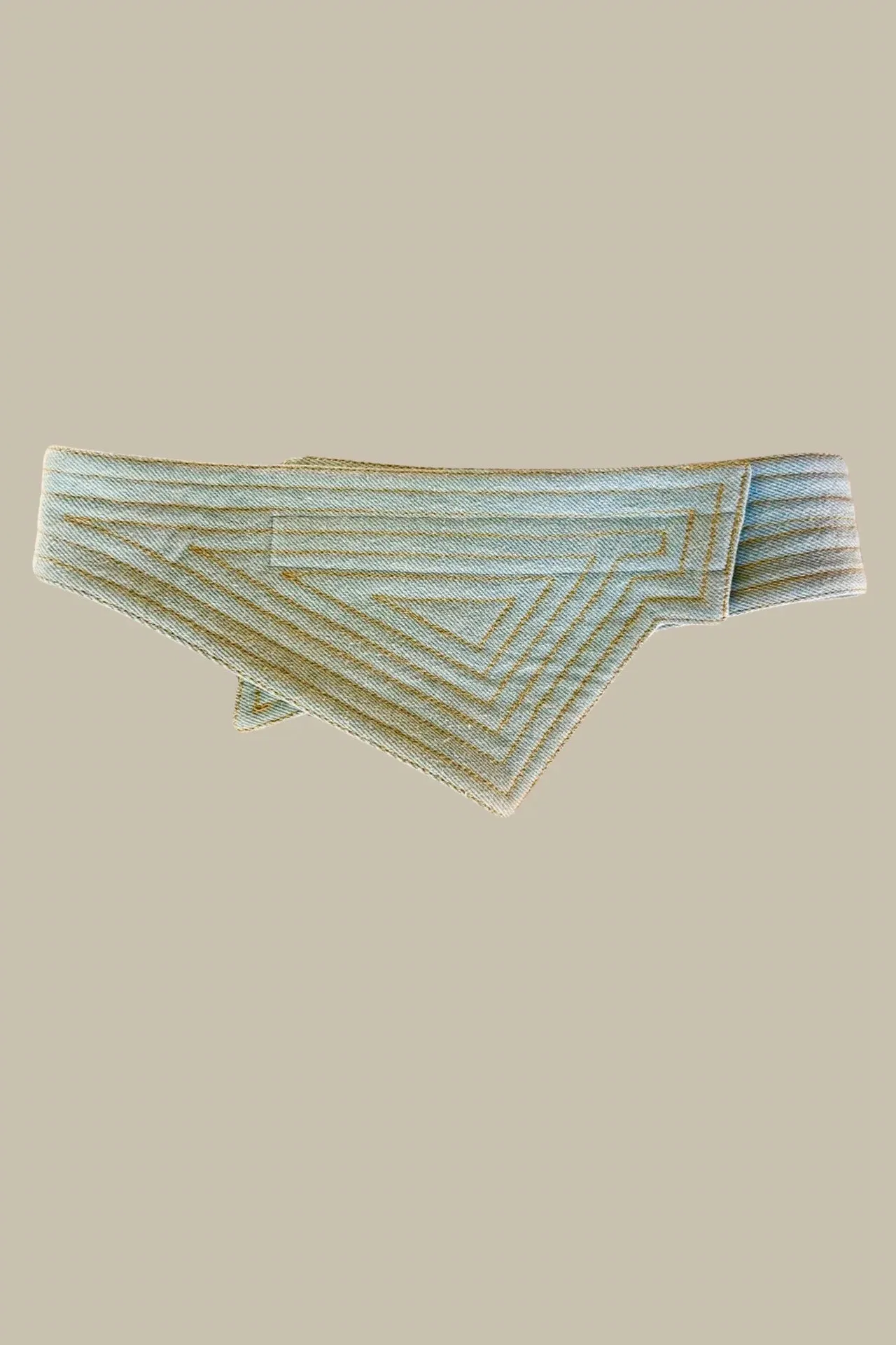 Reversible Asymmetrical Dark Indigo Denim Corset Belt {Made to Order}