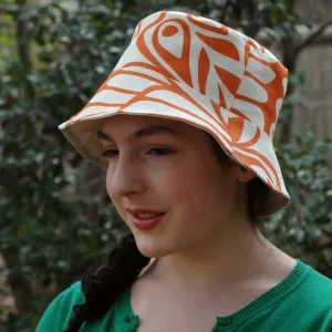 Reversible Bucket Hat Sample - ModMax Moth print