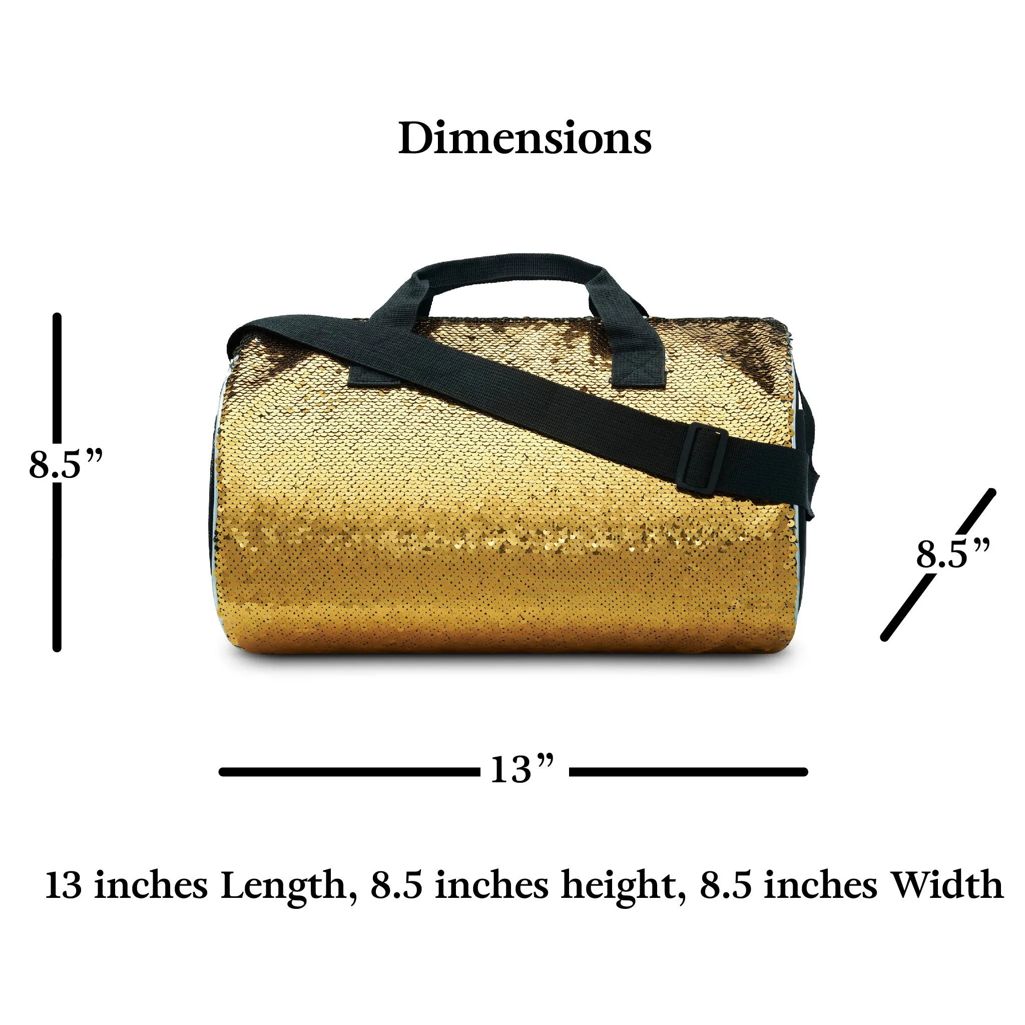 Reversible Sequin Dance Duffle Bag
