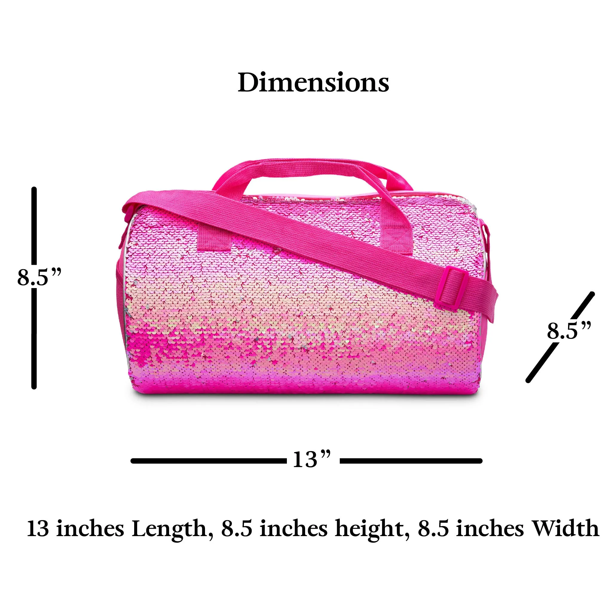 Reversible Sequin Dance Duffle Bag