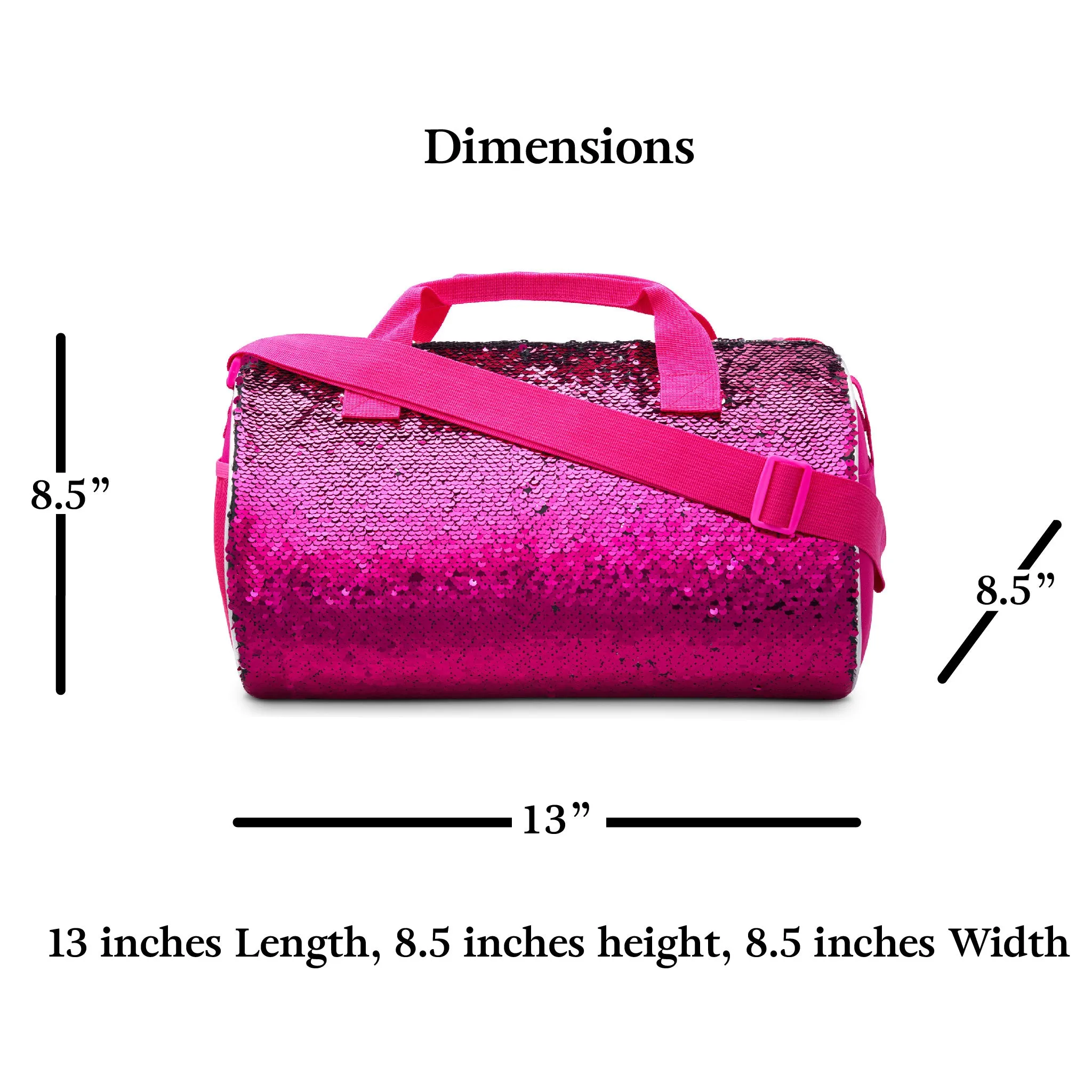 Reversible Sequin Dance Duffle Bag