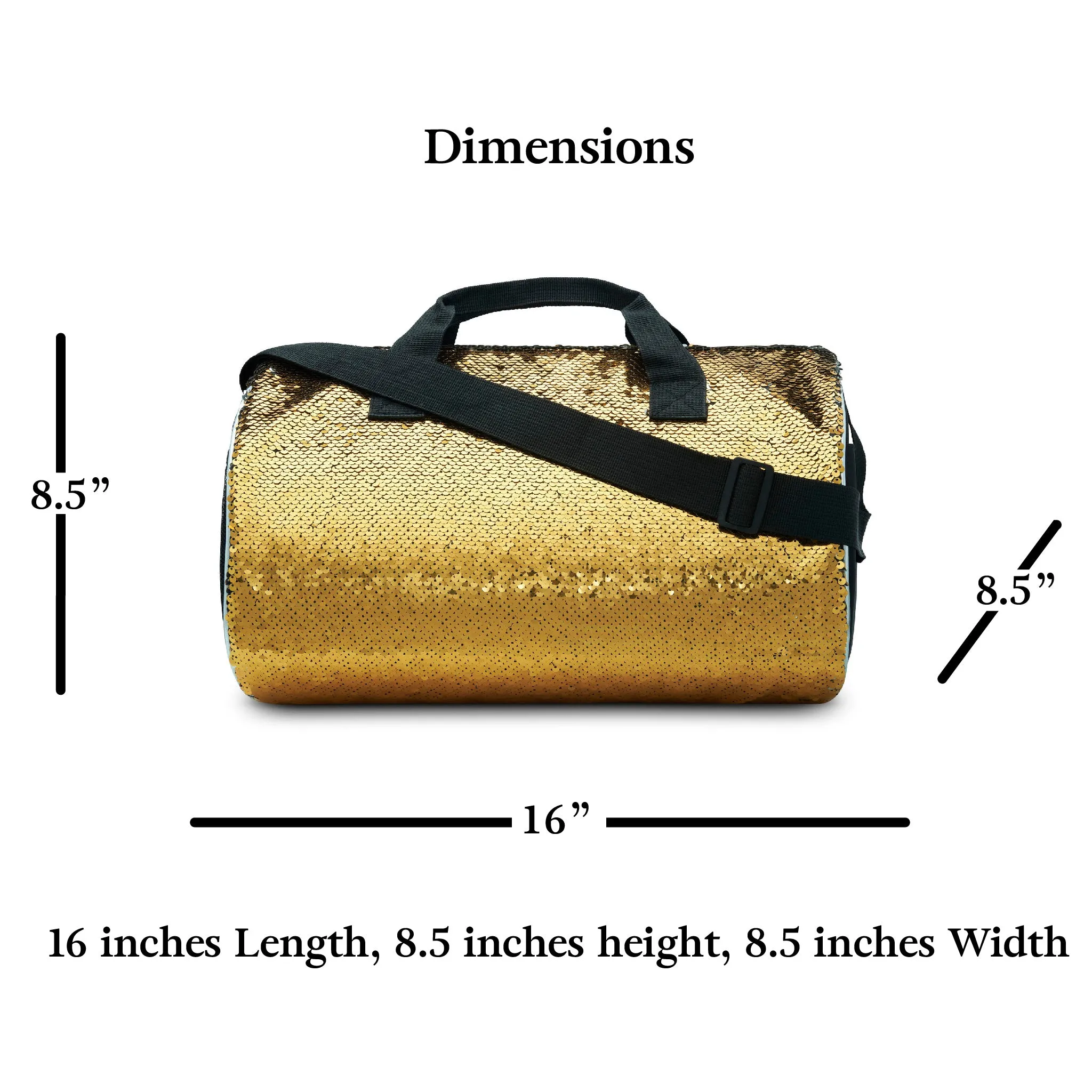 Reversible Sequin Dance Duffle Bag