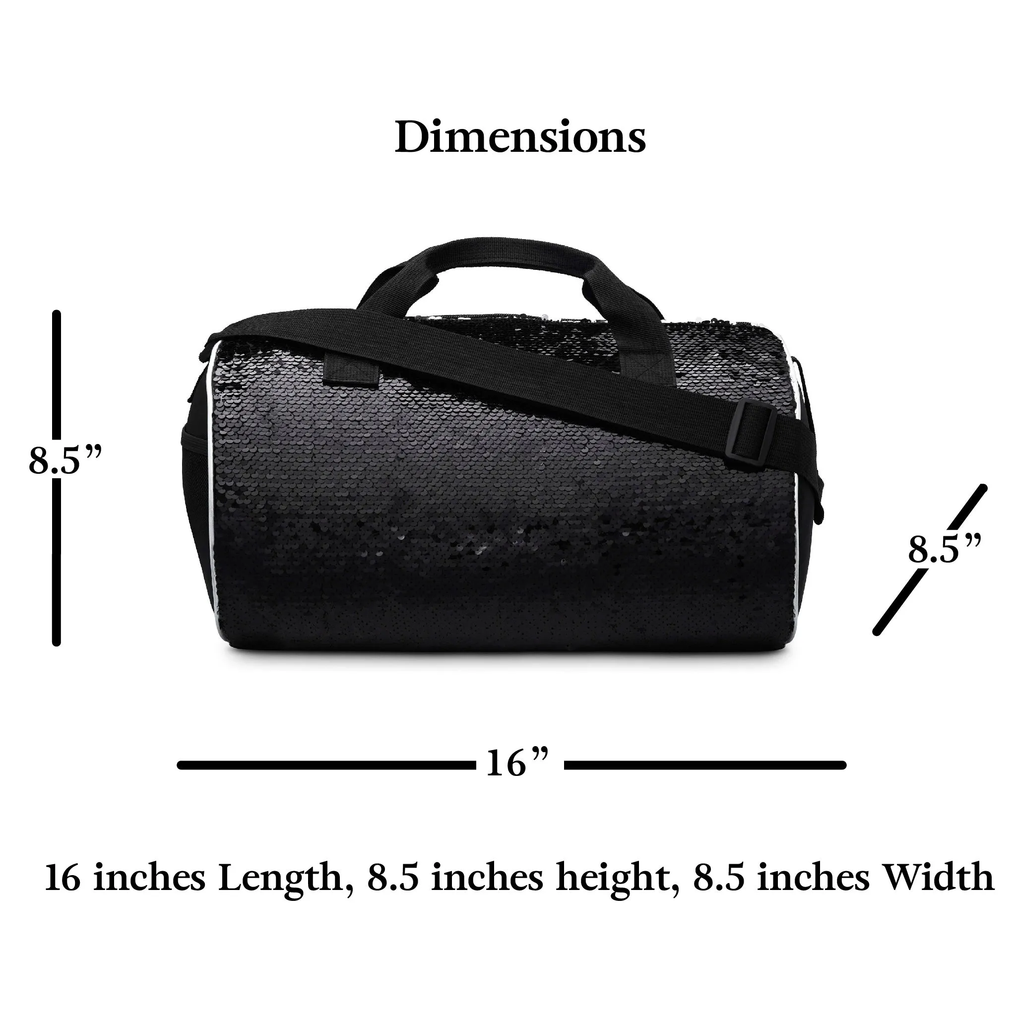Reversible Sequin Dance Duffle Bag