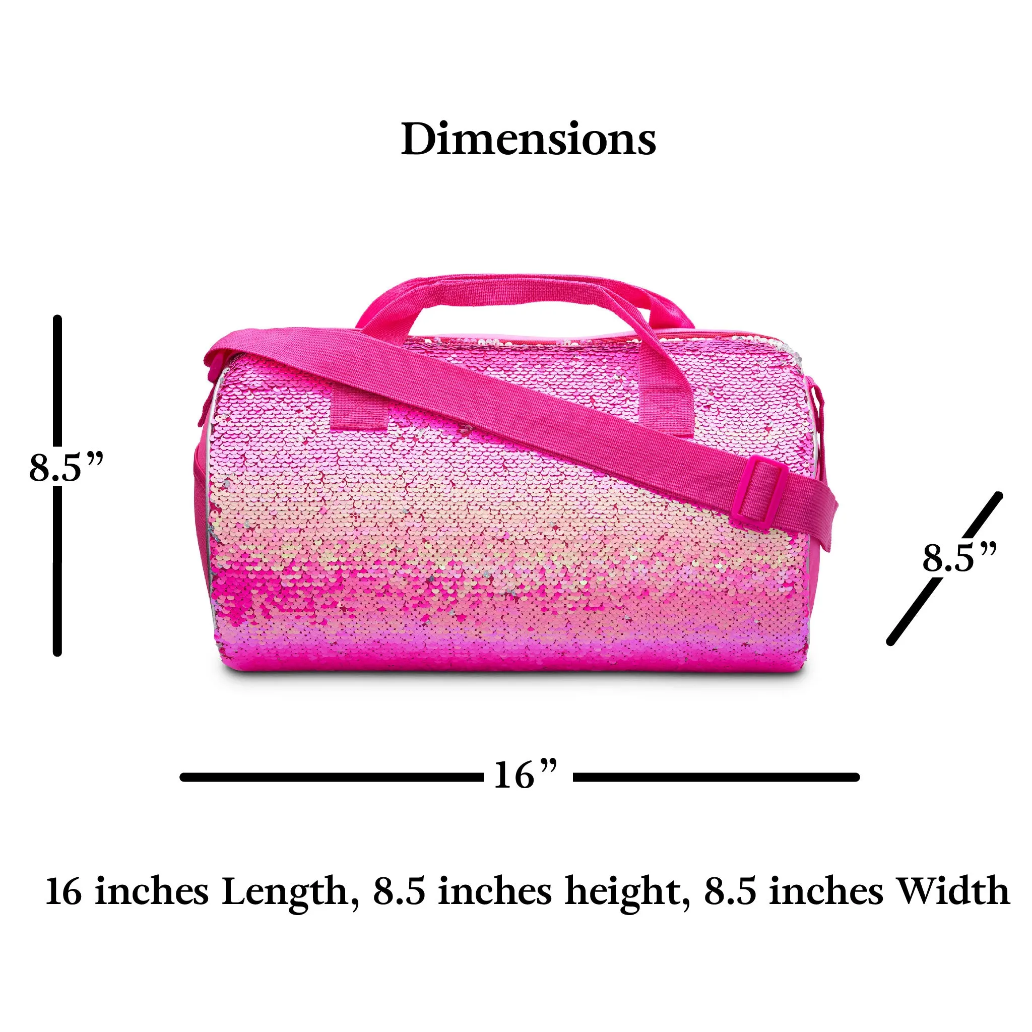 Reversible Sequin Dance Duffle Bag
