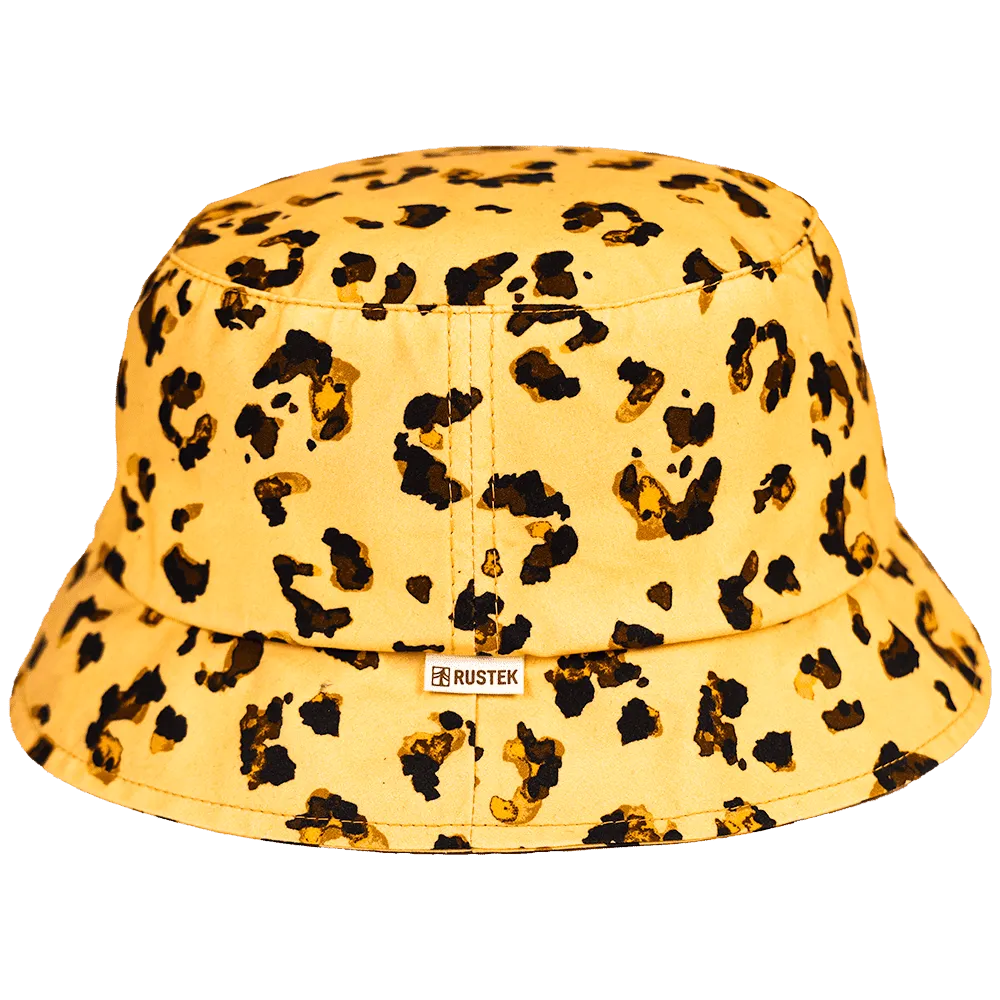 Rockaway DryTek Waxed Canvas Bucket Hat | Watercolor Cheetah