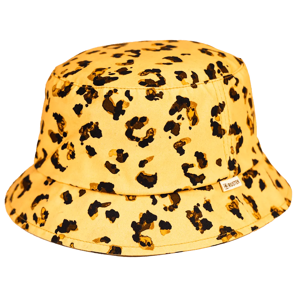 Rockaway DryTek Waxed Canvas Bucket Hat | Watercolor Cheetah