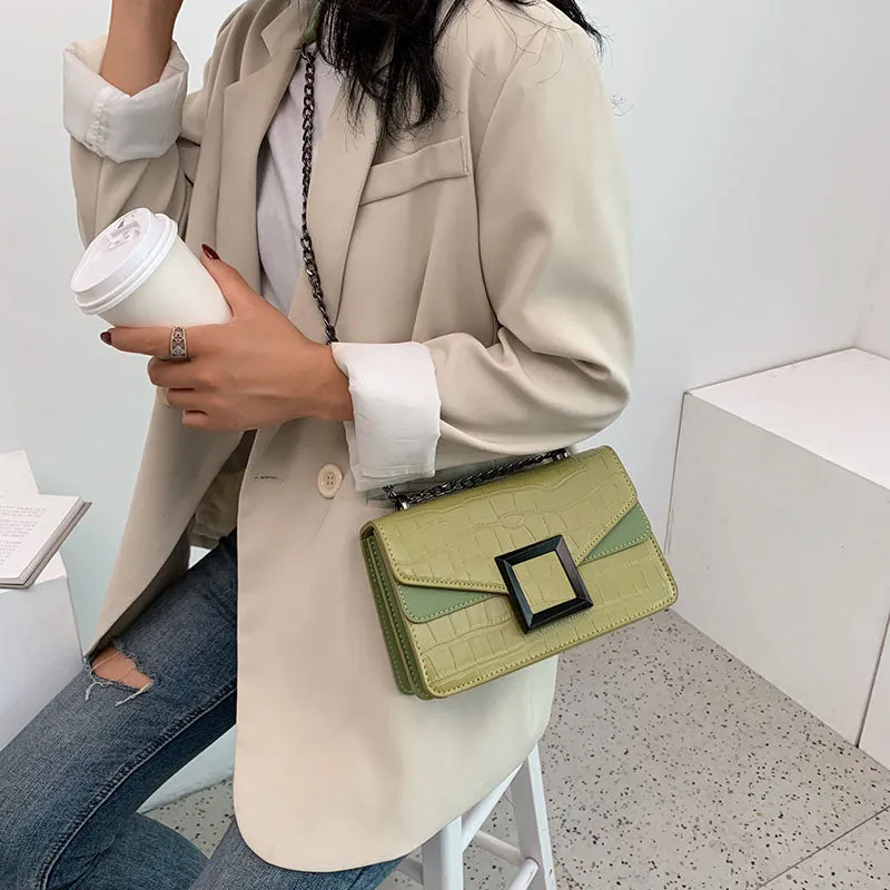Sacs à bandoulière en cuir pour femmes collection 2023 / Petit sac à bandoulière Messenger Femme Chaîne de luxe Sacs à main