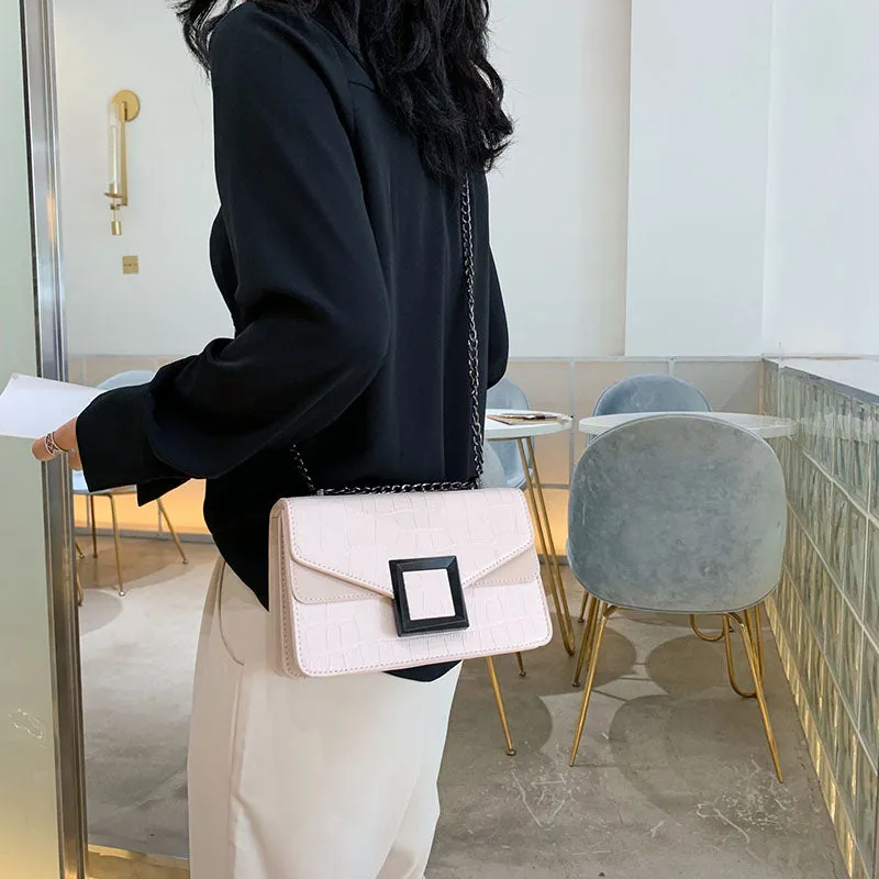 Sacs à bandoulière en cuir pour femmes collection 2023 / Petit sac à bandoulière Messenger Femme Chaîne de luxe Sacs à main