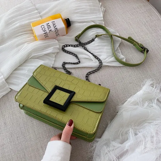Sacs à bandoulière en cuir pour femmes collection 2023 / Petit sac à bandoulière Messenger Femme Chaîne de luxe Sacs à main