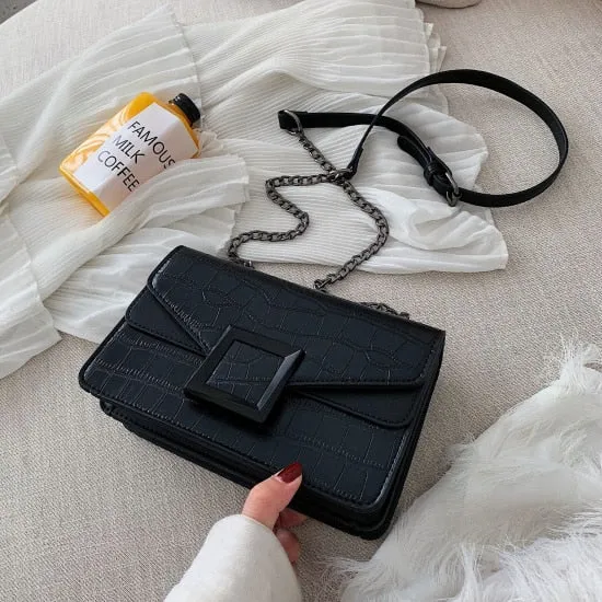 Sacs à bandoulière en cuir pour femmes collection 2023 / Petit sac à bandoulière Messenger Femme Chaîne de luxe Sacs à main