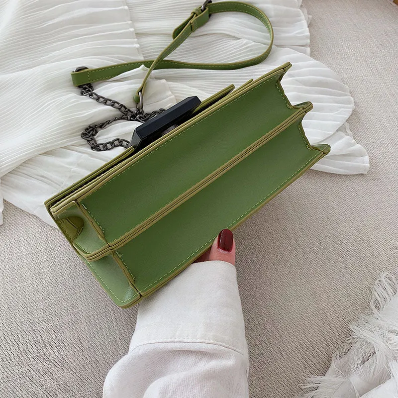 Sacs à bandoulière en cuir pour femmes collection 2023 / Petit sac à bandoulière Messenger Femme Chaîne de luxe Sacs à main