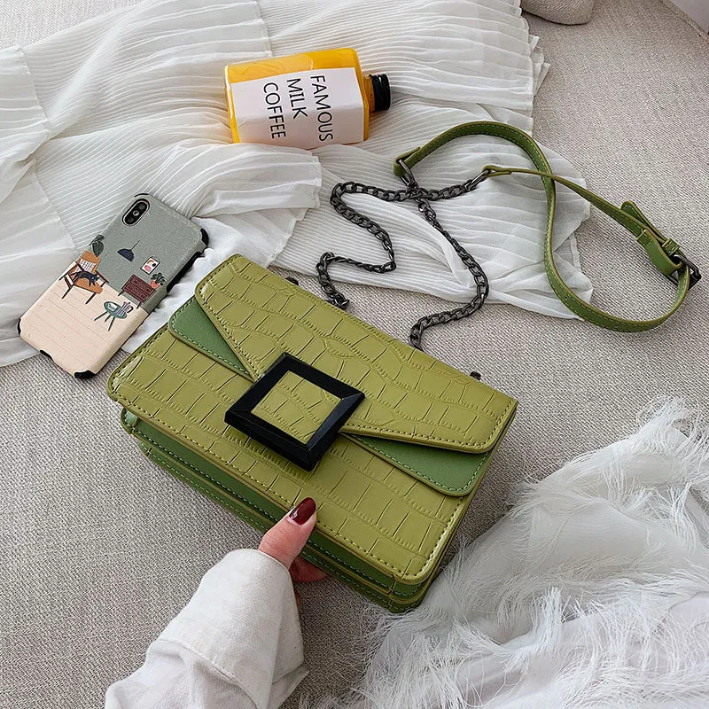 Sacs à bandoulière en cuir pour femmes collection 2023 / Petit sac à bandoulière Messenger Femme Chaîne de luxe Sacs à main