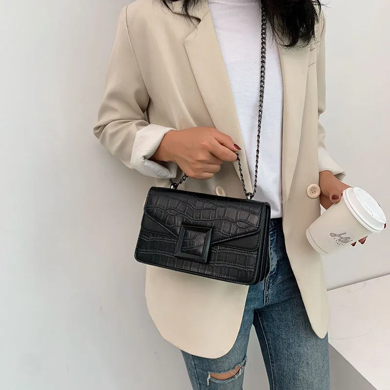 Sacs à bandoulière en cuir pour femmes collection 2023 / Petit sac à bandoulière Messenger Femme Chaîne de luxe Sacs à main
