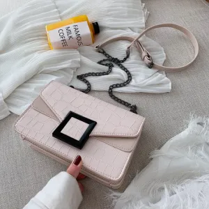 Sacs à bandoulière en cuir pour femmes collection 2023 / Petit sac à bandoulière Messenger Femme Chaîne de luxe Sacs à main