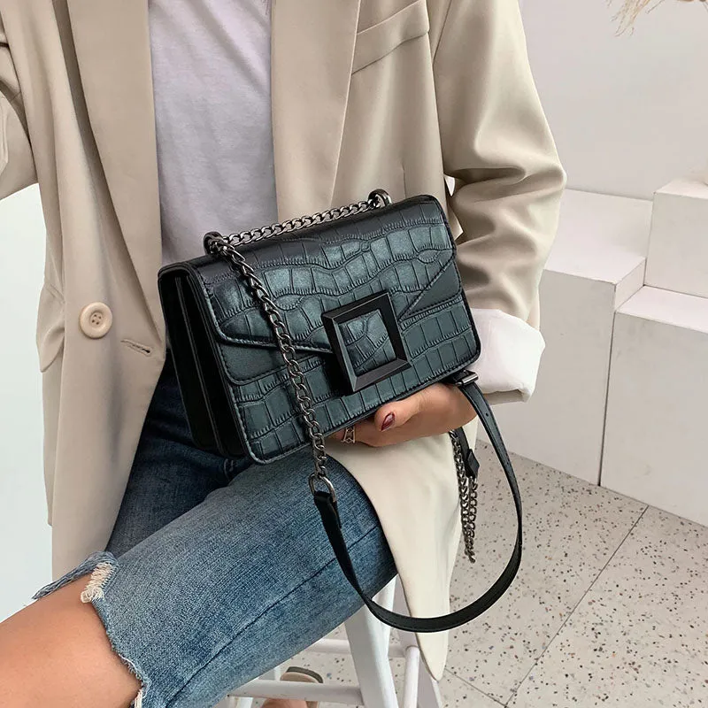 Sacs à bandoulière en cuir pour femmes collection 2023 / Petit sac à bandoulière Messenger Femme Chaîne de luxe Sacs à main