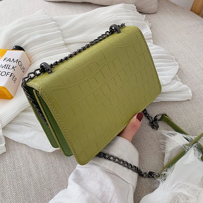 Sacs à bandoulière en cuir pour femmes collection 2023 / Petit sac à bandoulière Messenger Femme Chaîne de luxe Sacs à main