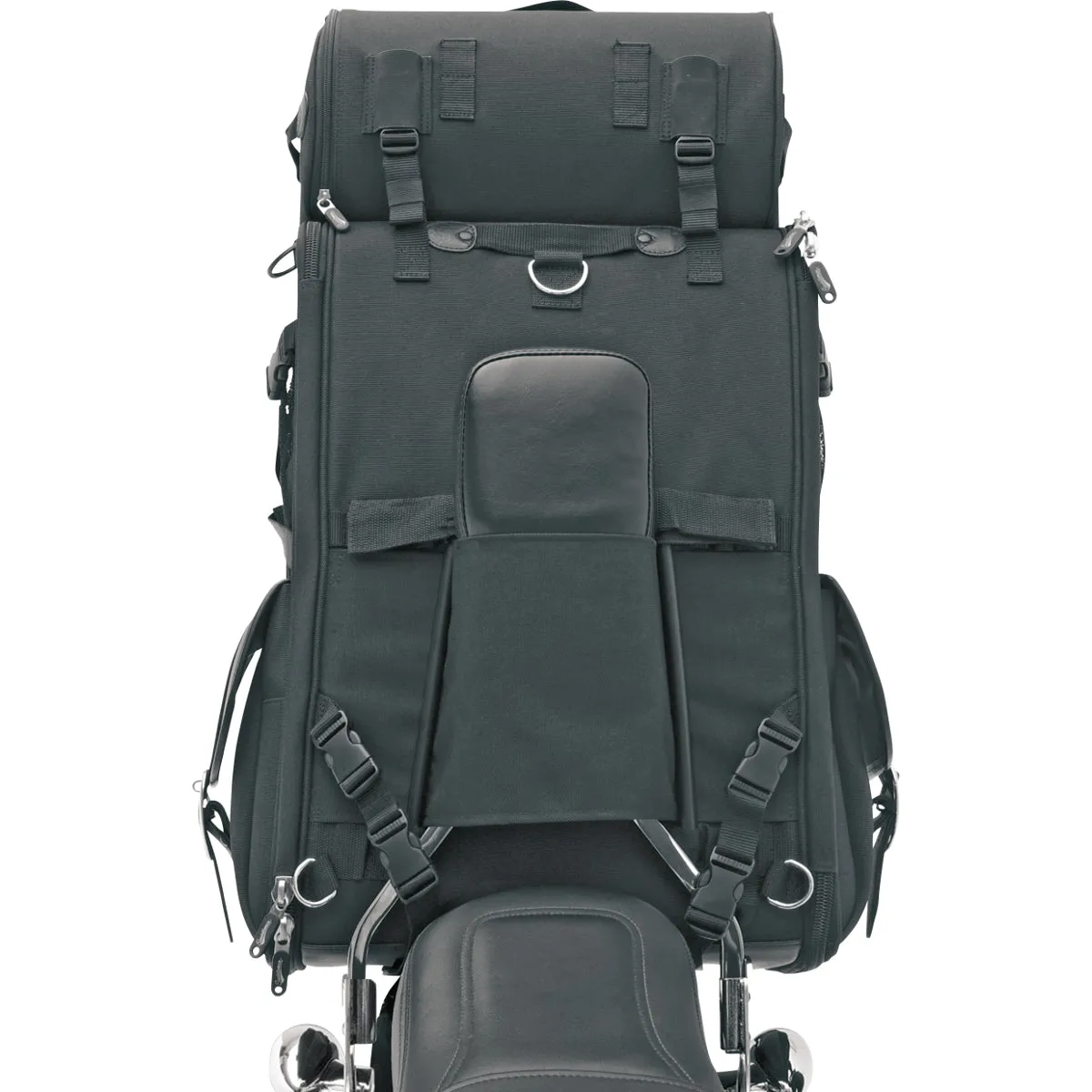 SADDLEMEN EX2200 Sissy Bar Bag with Roll Bag